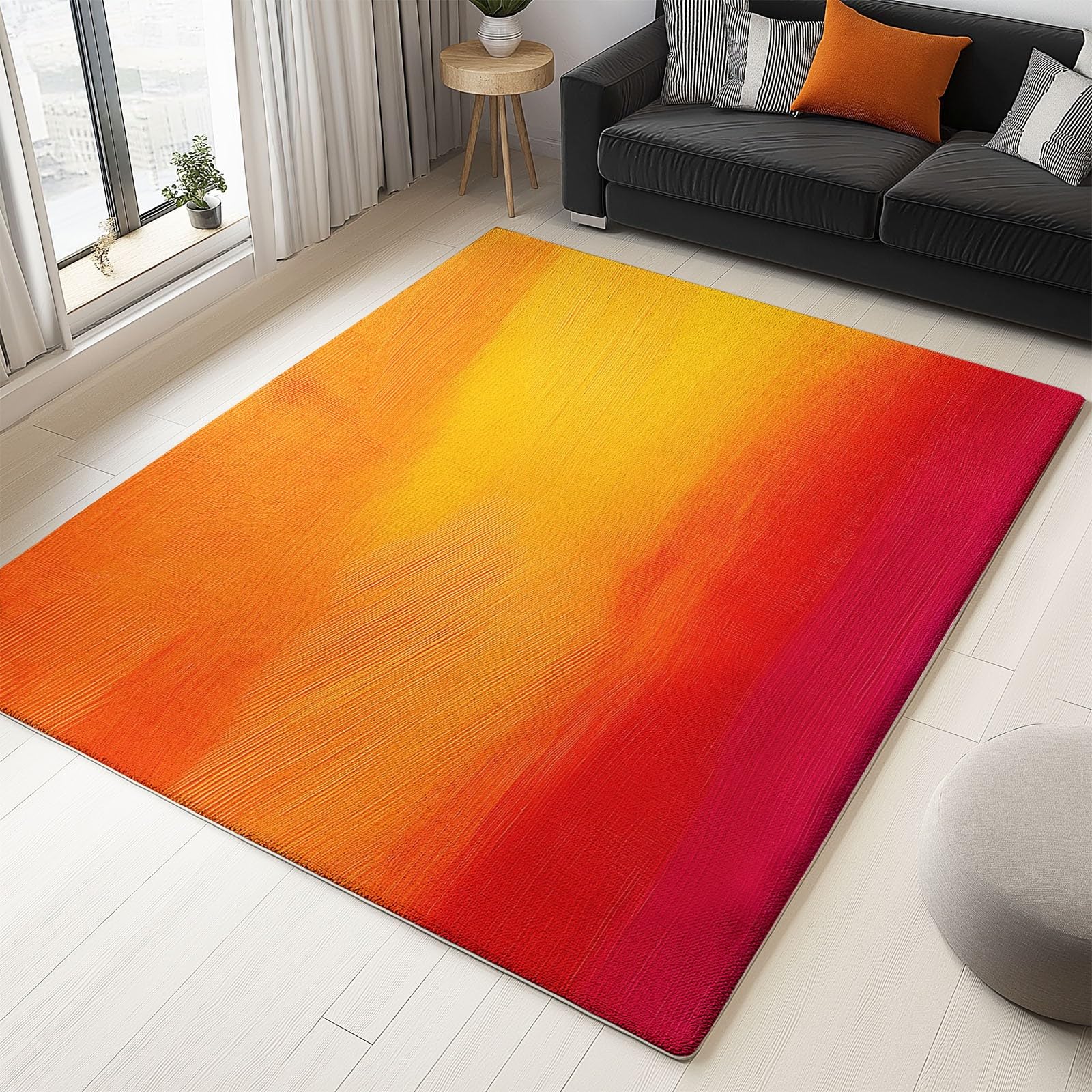 Tapis de bain antidérapant anti-glissade jaune 90x150 pour sols humides