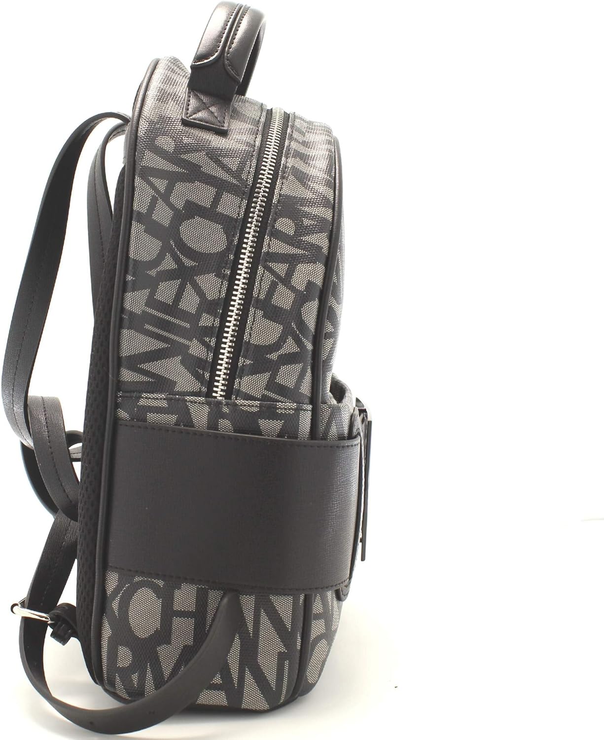 Armani Exchange Women's Backpack With All Over Logo, Beige/Nero, One Size - Image 7