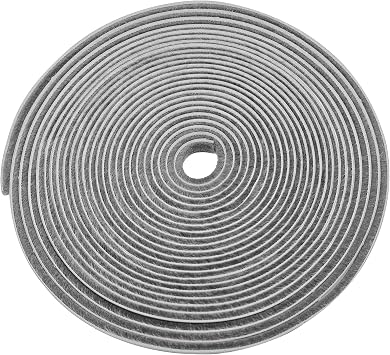 10m/32.8ft Sealing Strip, Door Felt Pile Weather Stripping, Self-Adhesive Felt Pile for Soundproofing, Draught-Proofing and Dust-Proofing of Doors and WindowsSize7x8mm, Color Gray