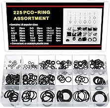 Seal O-Ring Set, 18 Types, 225 Pieces, Rubber Washer, O-Ring, Rubber Washer, Rubber Ring, Water Supply Gasket Set, Heat Resistant, Oil Resistant, Waterproof, Seal Gasket, Machine Repair, Water Supply,