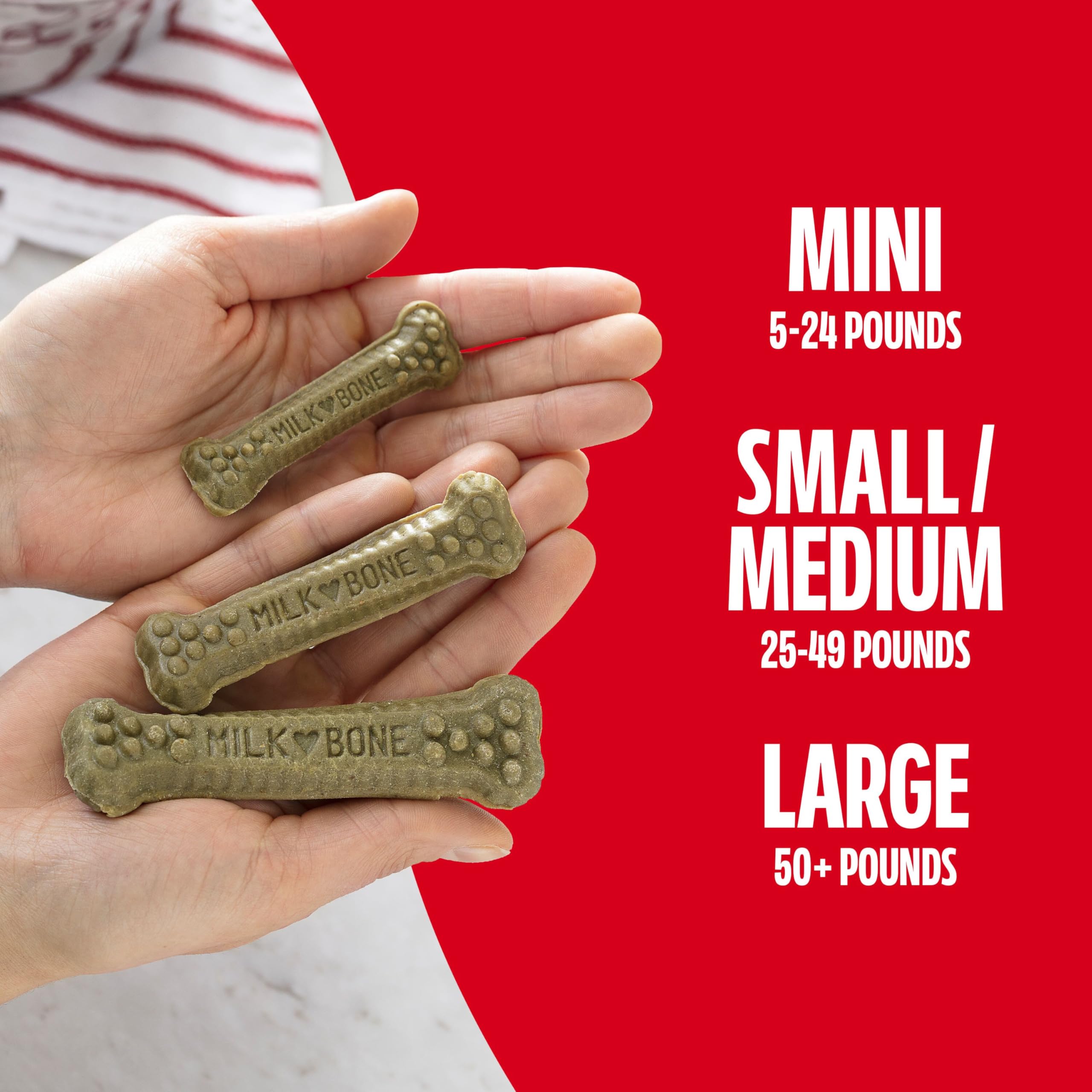 Milk-Bone Brushing Chews Fresh Mint Flavor Daily Dental Dog Treats, Large, 24.2 Oz. Bag - image 4