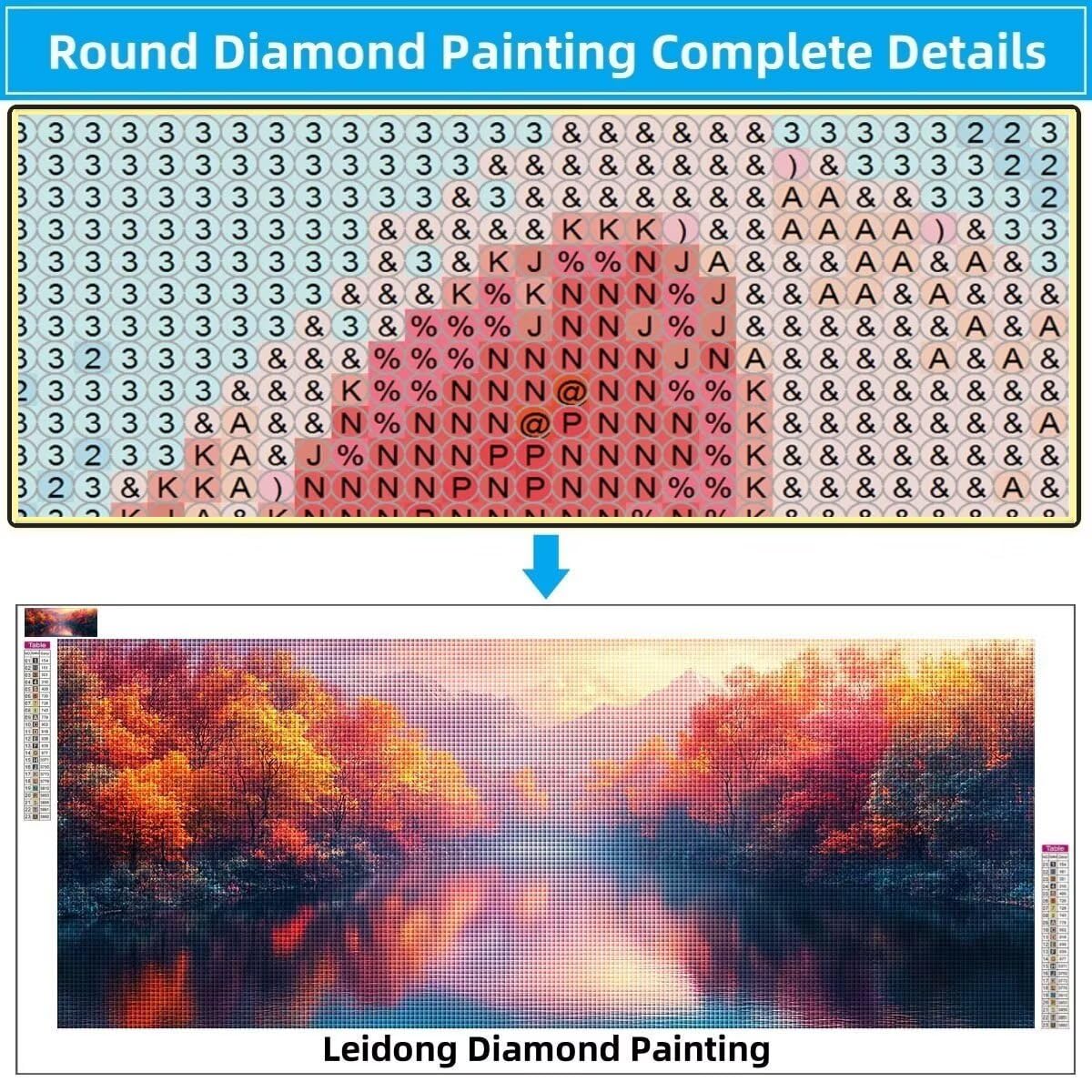Obraz diamentowy 5D dla dzieci, mały klon, rzeka, obraz diamentowy 60 x 150 cm, tworzenie mozaiki według liczb, zestaw do malowania krzyżykowego, obraz dla dorosłych, dekoracja domu 8Y-2874