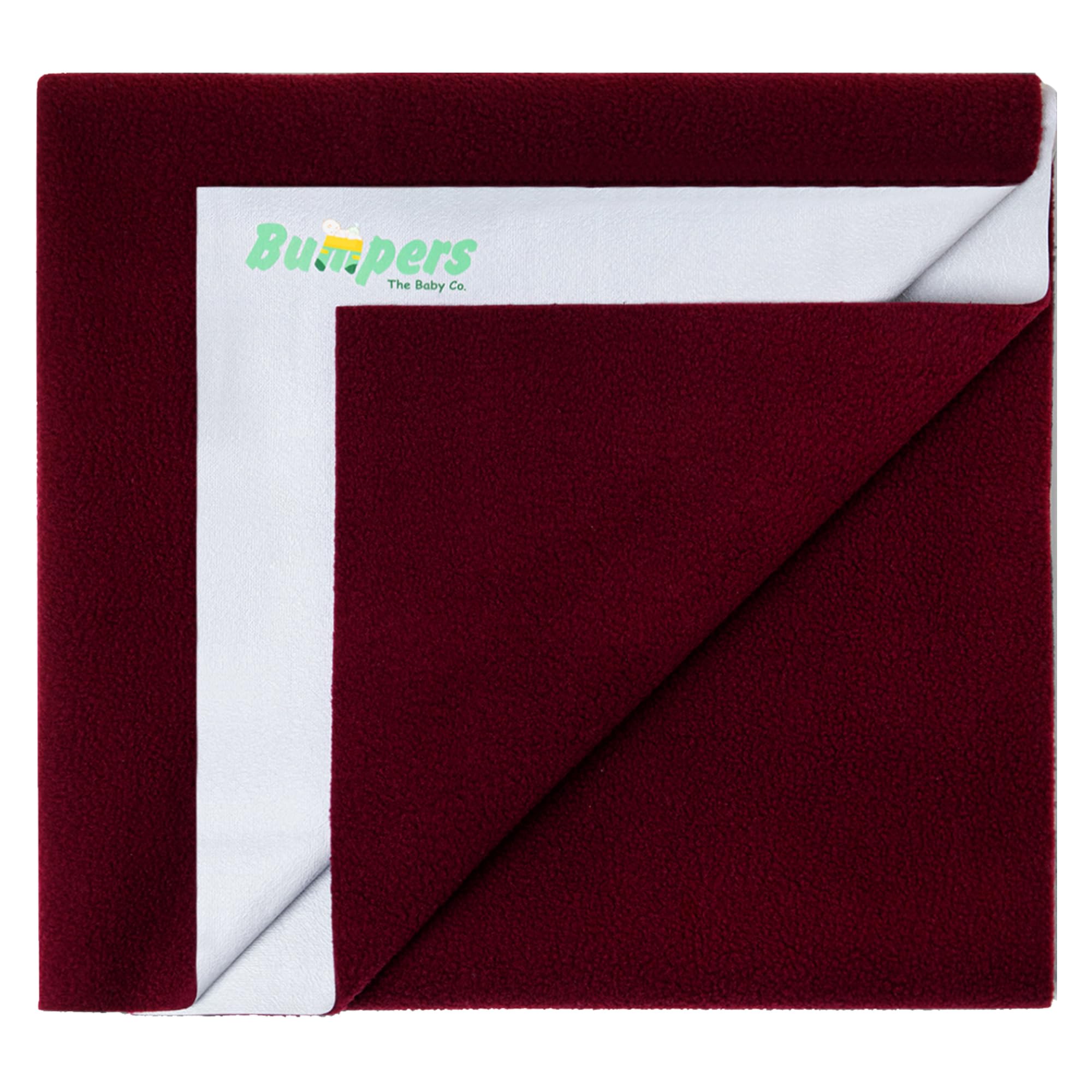 Bumpers Waterproof Quick Dry Sheet for Baby| Bed Pad Extra Absorbent Washable Matress Protector| Baby Bed Protector Sheet for Toddler Children (Maroon, Large (140x100 cm))