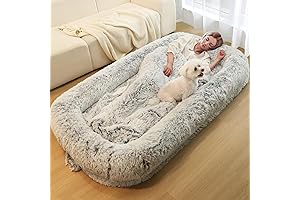 75" Human Dog Bed - Orthopedic, Waterproof, Washable