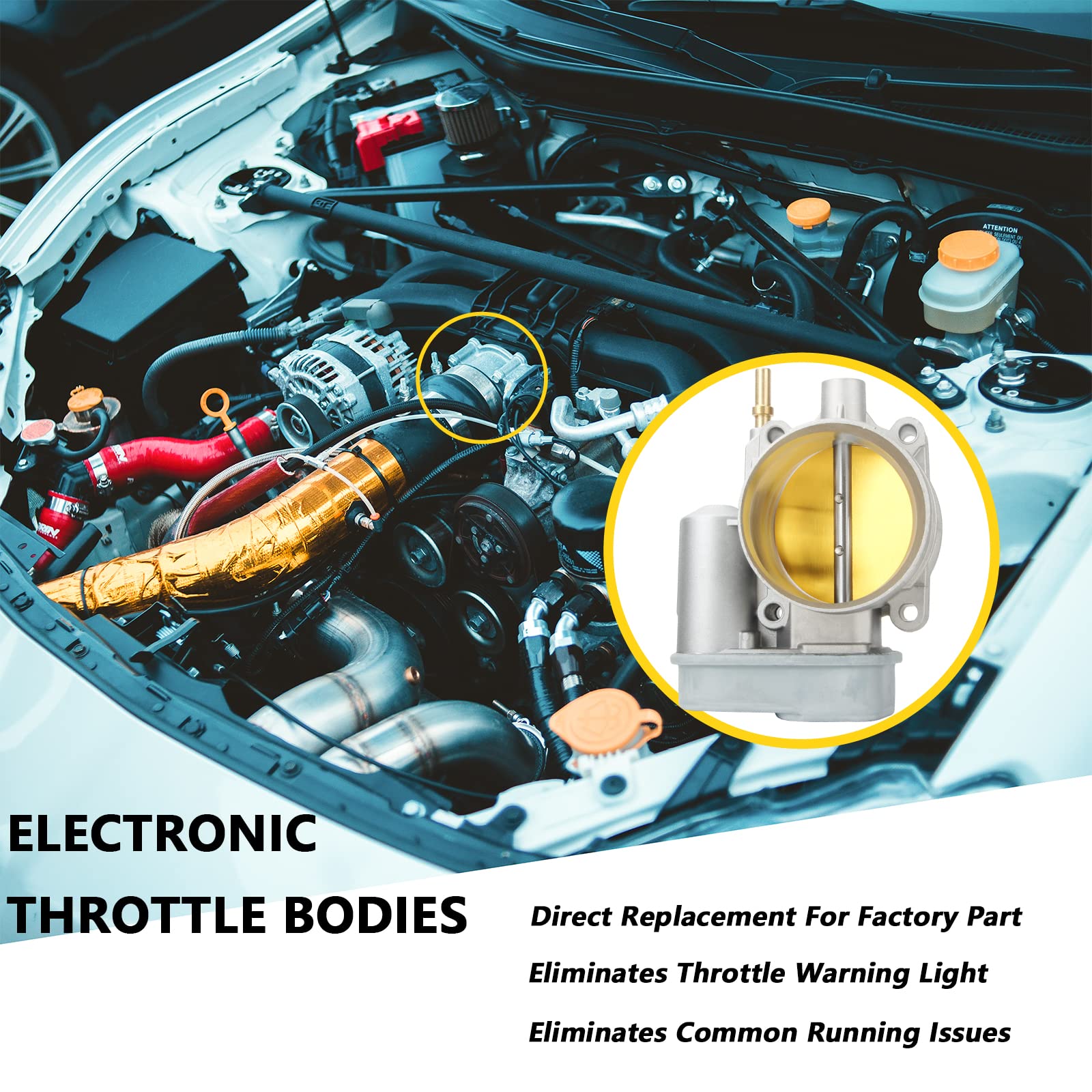 A-Premium Electronic Throttle Body For Chevy Trailblazer, Colorado, GMC Canyon & More