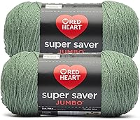 Vista 62 de Red Heart Super Saver - Ovillo de lana jumbo, color blanco suave, 2 unidades (paquete de 1)
