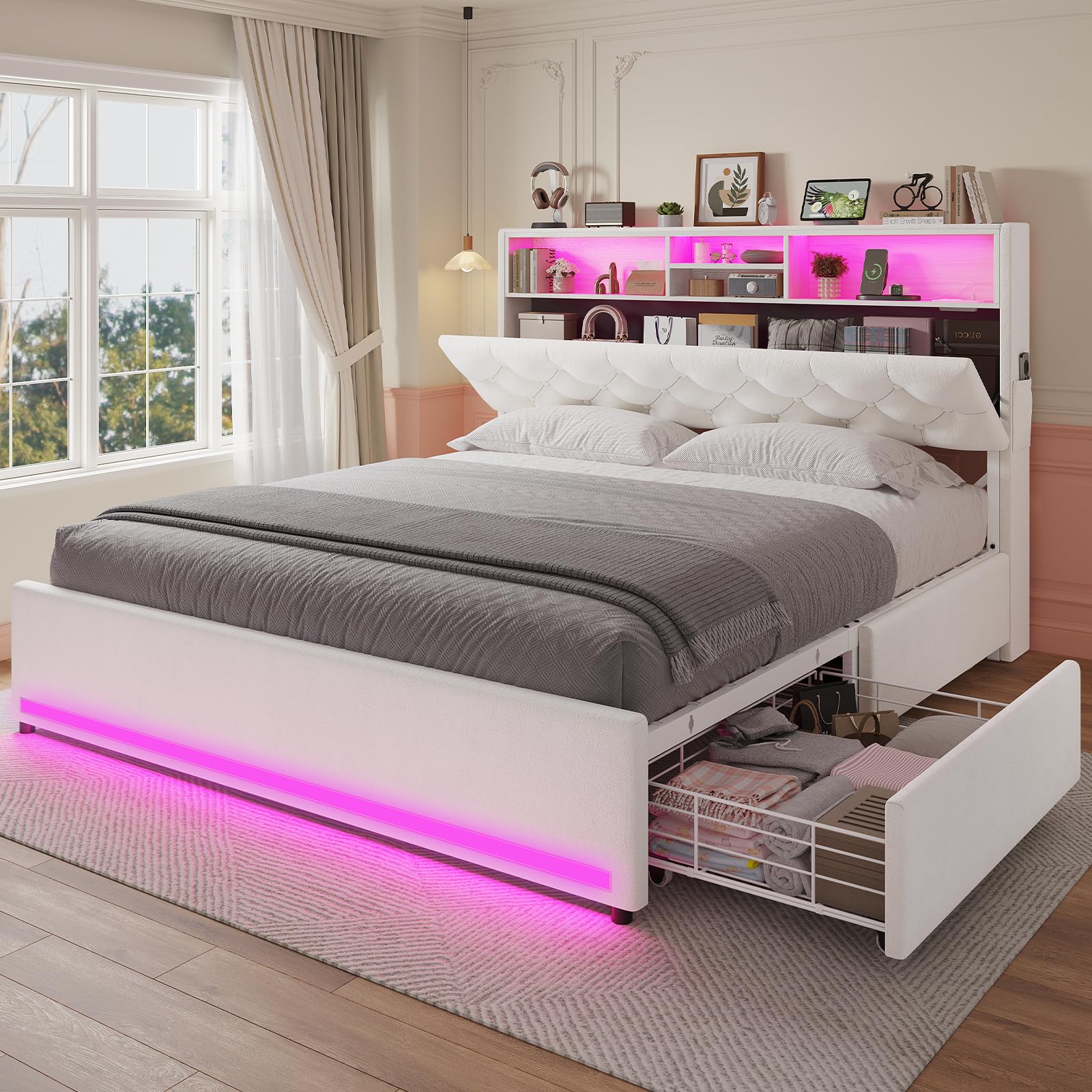 HAUOMS Full Size Bed Frame