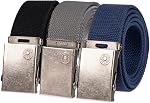 Levi's mens Cut to Fit 3 Pack Web Belt With BuckleBelt