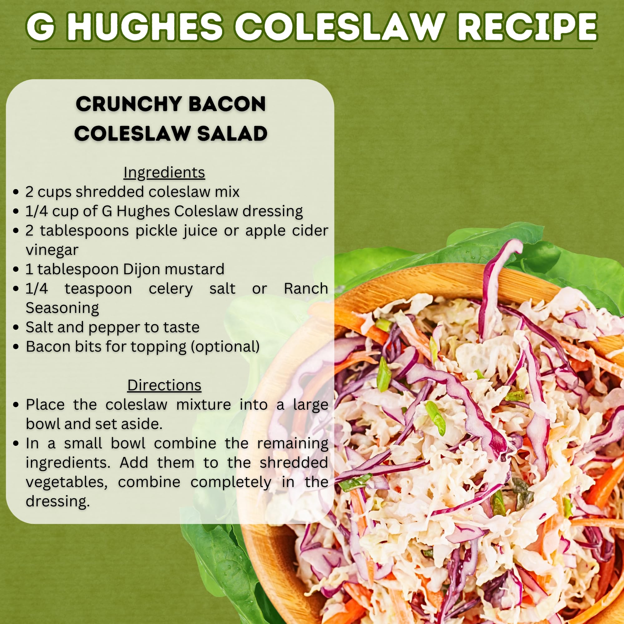 G Hughes Aderezo de ensalada de col sin azúcar, aderezos de ensalada de col sin azúcar, aderezos para ensalada sin gluten, aderezos de ensalada sin azúcar G Hughes sin azúcar, sin azúcar añadido, 12