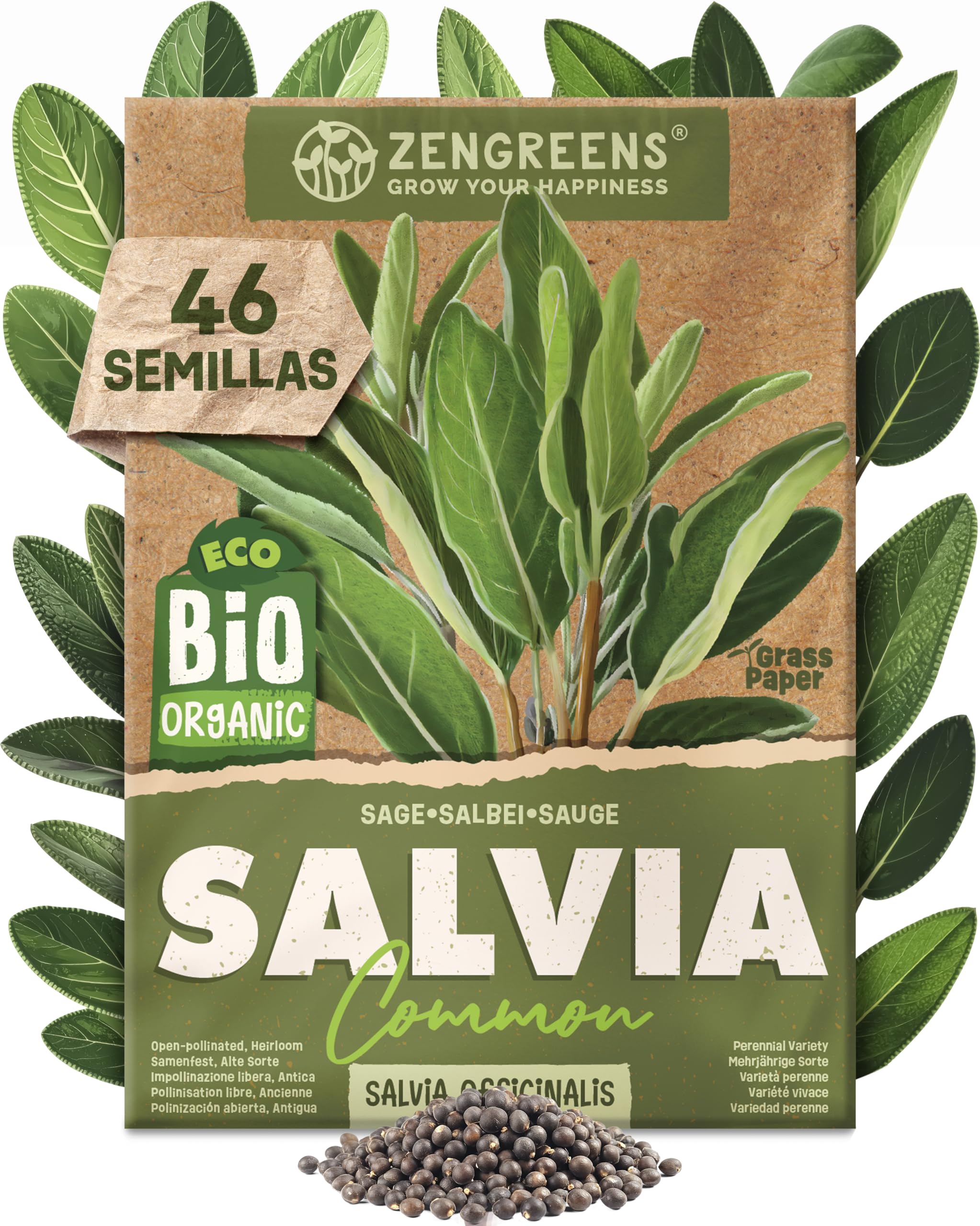 ZenGreens® - Set de semillas de hierbas medicinales y para infusiones eco - 10 variedades para cultivar fácilmente en el jardín, balcón o parterre elevado - Sementes verduras — view 17