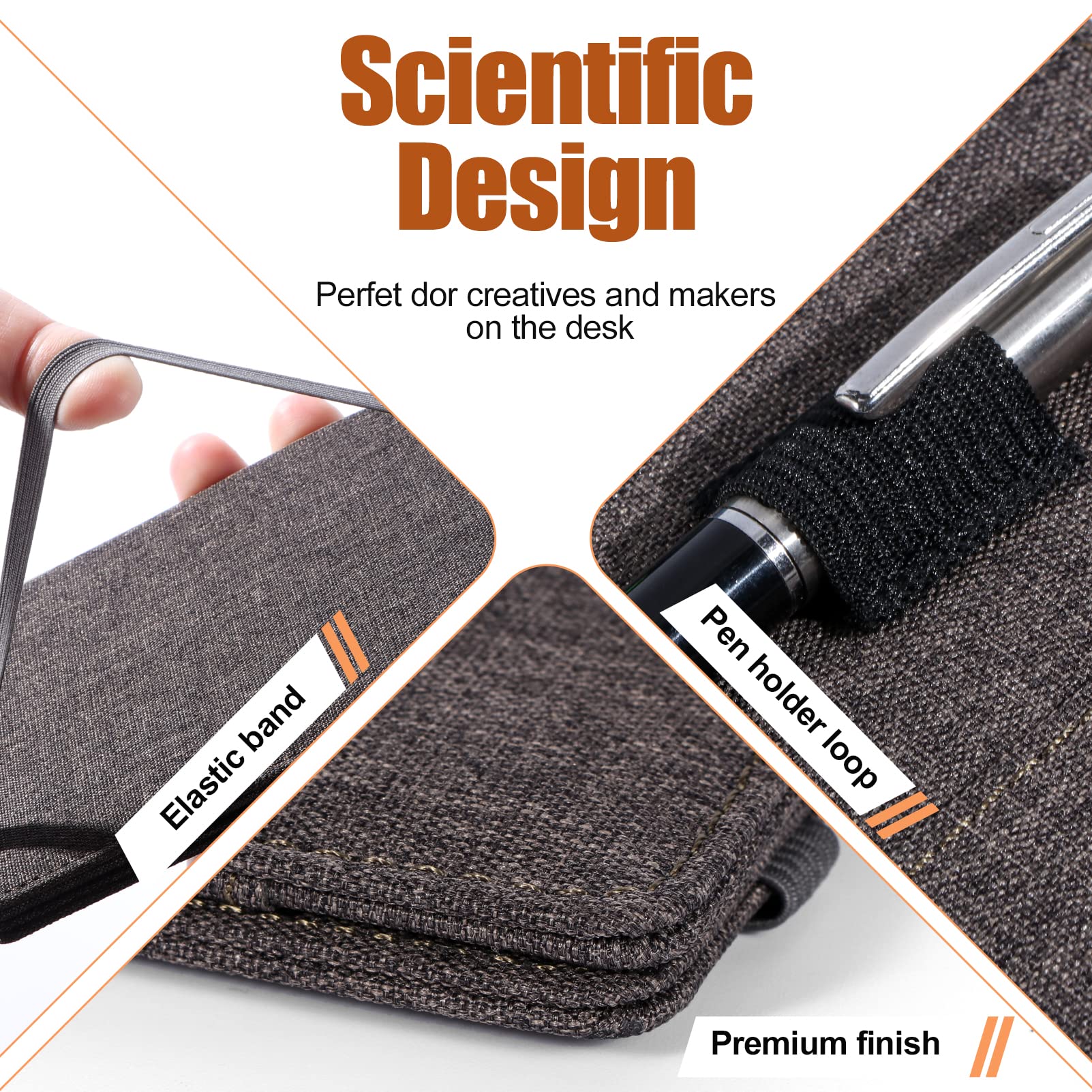 Plinyvel Notebook Cover For Rocketbook Mini - Waterproof Organizer With Pen Holder