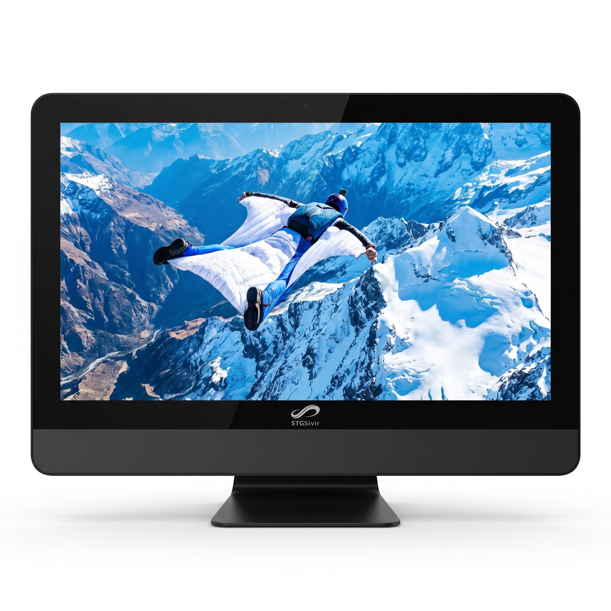 STGsivir All in One PC, Ordenador de Sobremesa 24" FHD, Core i7 hasta 4.0 GHz, 16 GB RAM, 1 TB SSD, WiFi, Bluetooth 5.0, Windows11 Pro, Negro