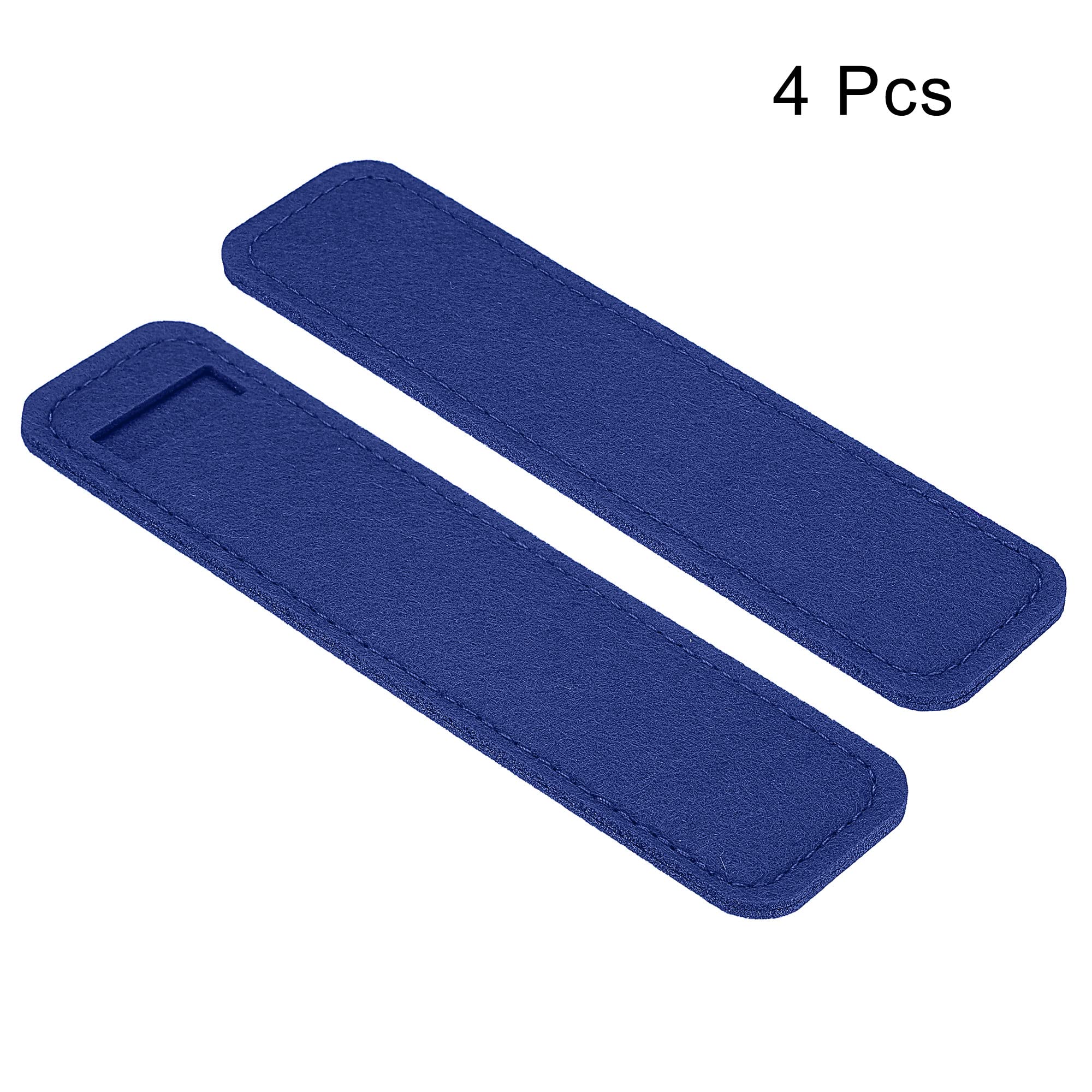 PATIKIL Felt Pen Case 4 Pack Pencil Bag Mini Pocket Protector Storage Sleeve Pouch Holder, Blue - Image 3