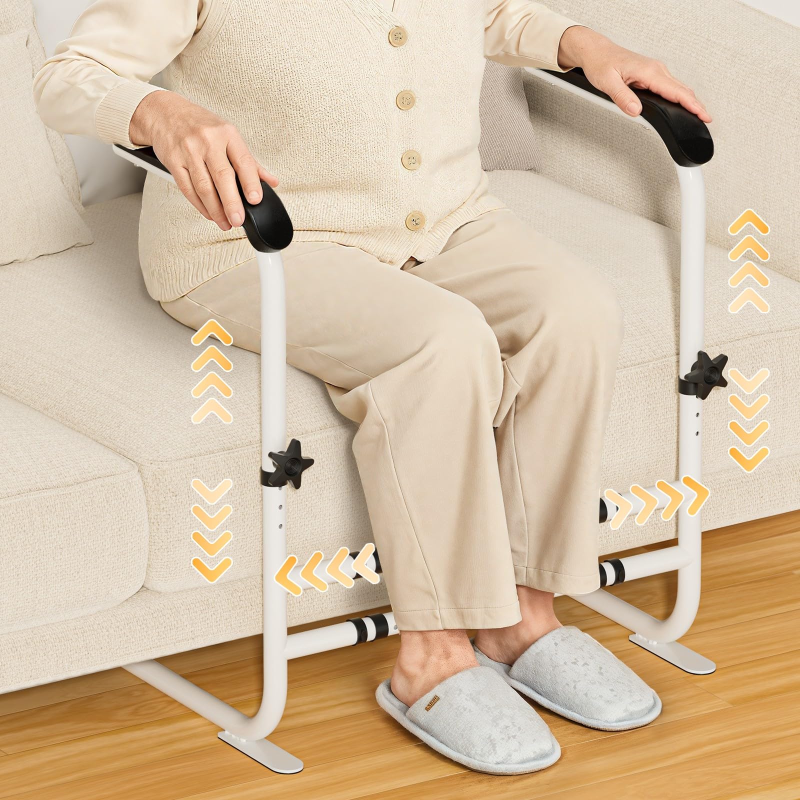 View 1 of [SOLD FOR PARTS] SPECILITE Couch Stand Assist Aid for Elderly, Up to 450Lbs, White