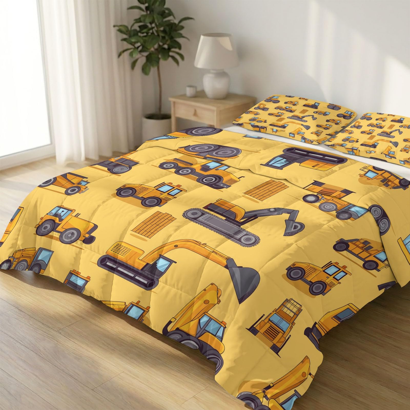Edredón colcha 240x220 cm estilo cartoon arquitectura reversible infantil