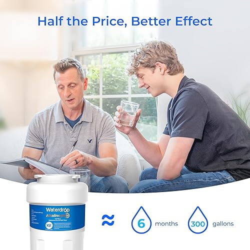 Miniatura 9 de Waterdrop Repuesto WD-F13 para GE MWF, SmartWater MWFP, MWFINT, MWFA, GWF, HDX FMG-1, GSE25GSHECSS, WFC1201, RWF1060, Filtro de agua para