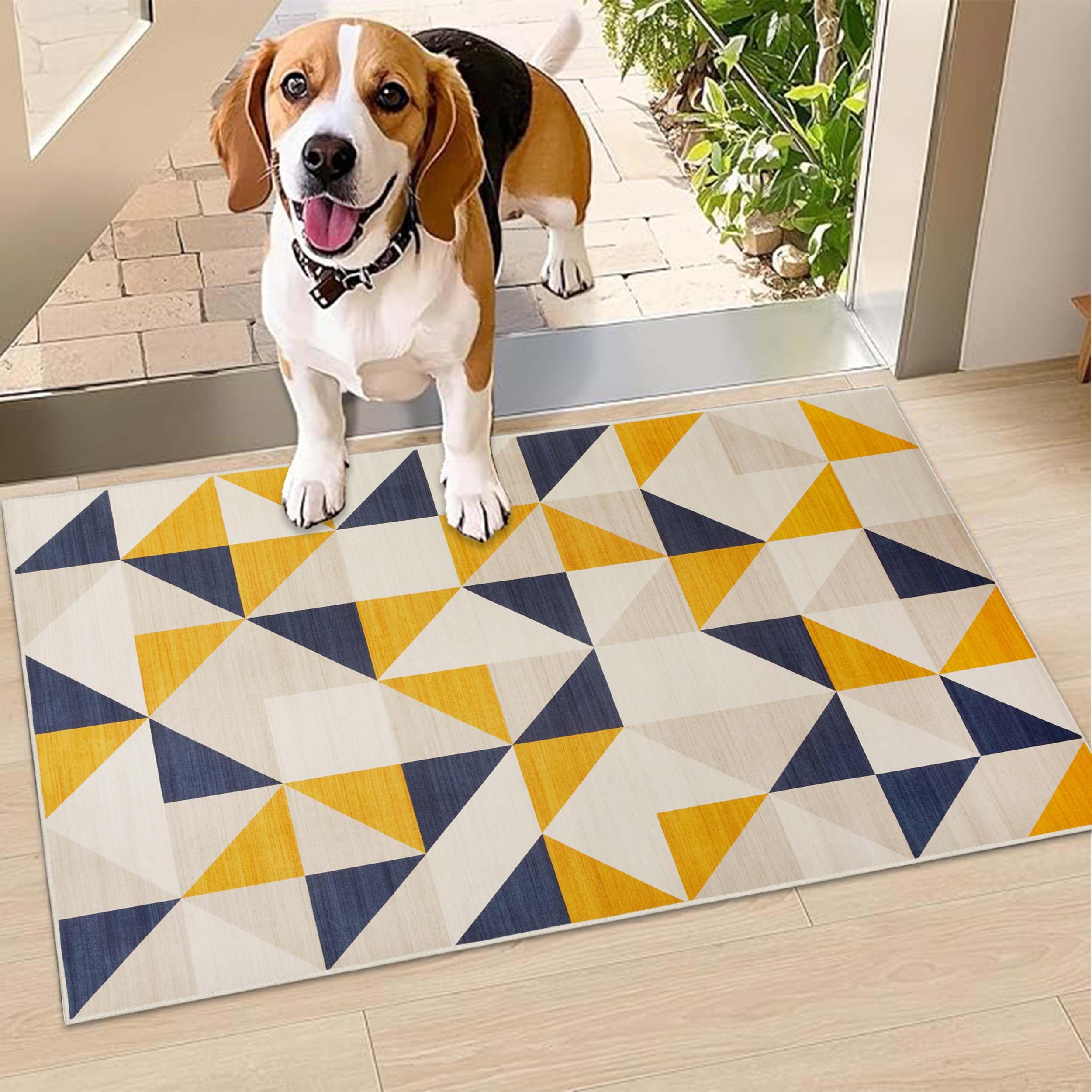 Hafaa Door Mat Indoor & Outdoor - Non Slip Heavy Duty Doormats - Stylish & Printed Mat - Perfect Dust Grabbing Shoes Scrapper Door Mats (Brio, 40cm x 60cm) โ image 1