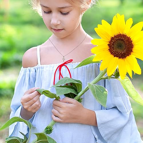 Miniatura 4 de Regalo de primer bautismo para niña, collar de corazón de cruz de plata esterlina para mujer, regalos de primera comunión, bautismo cristiano,
