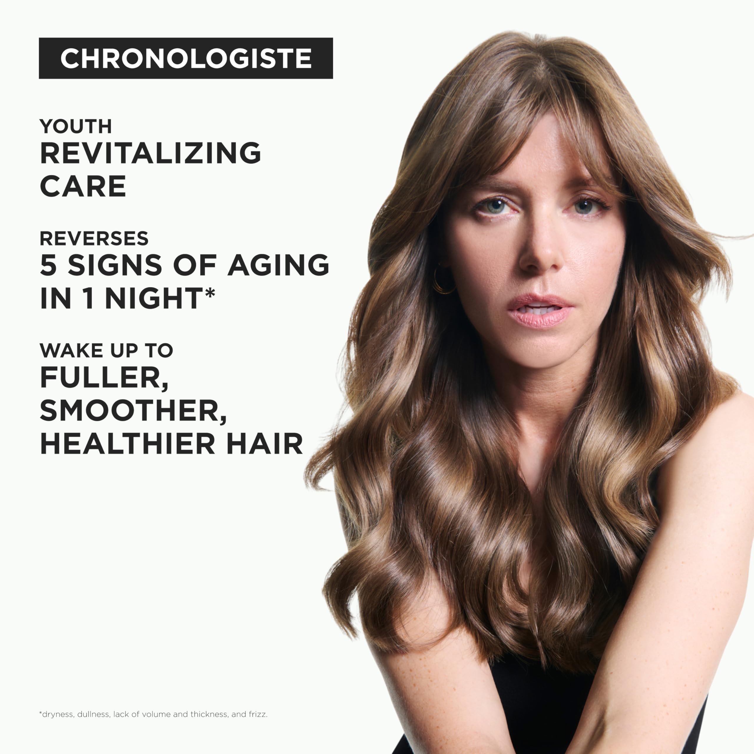 Kérastase Chronologiste Overnight Youth Serum, Siero Notte Anti-Età Senza Risciacquo, Capelli Più Forti e Luminosi, con Pro-Xylane e Alga Ochrophyta, Anti Crespo e Rimpolpante, 90ml