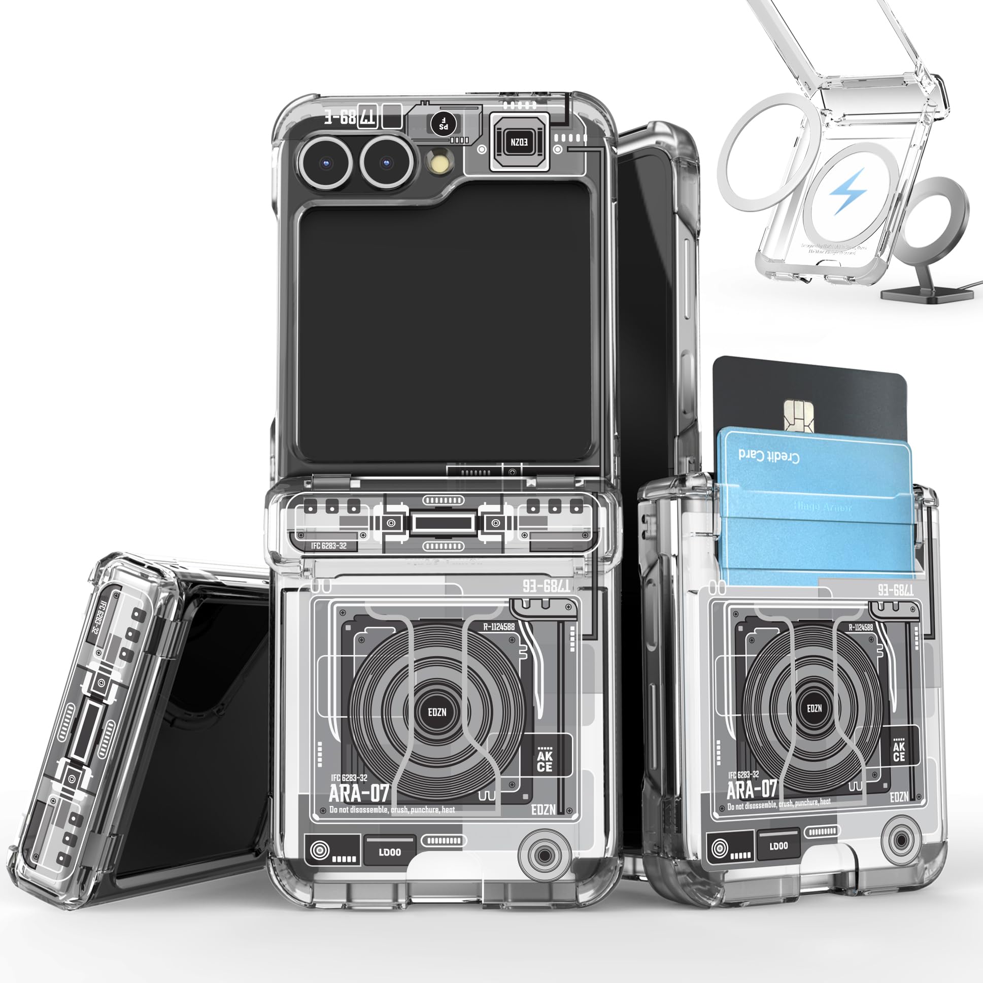 Amazon.com: VVUPIC Galaxy Z Flip 6 Case with X-Ray UV Print