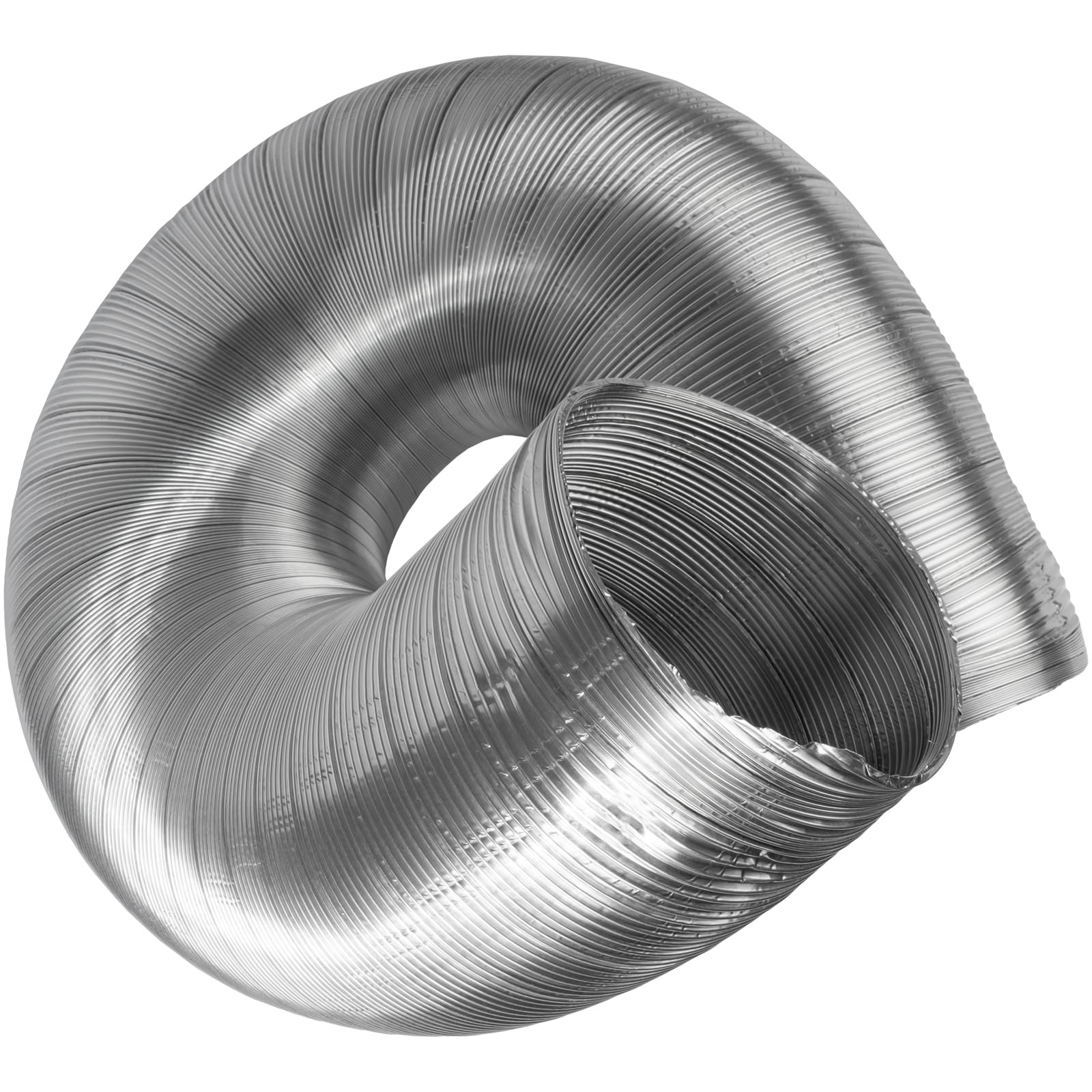 Vent Systems Ø150 mm - 1.5 m / Ø6-5ft Round Flexible Aluminium Hose Pipe – Heavy Duty Air Duct Tube for Heating, Cooling, HVAC System, Air Conditioning, Dryer Vents, Exhaust and Ventilation