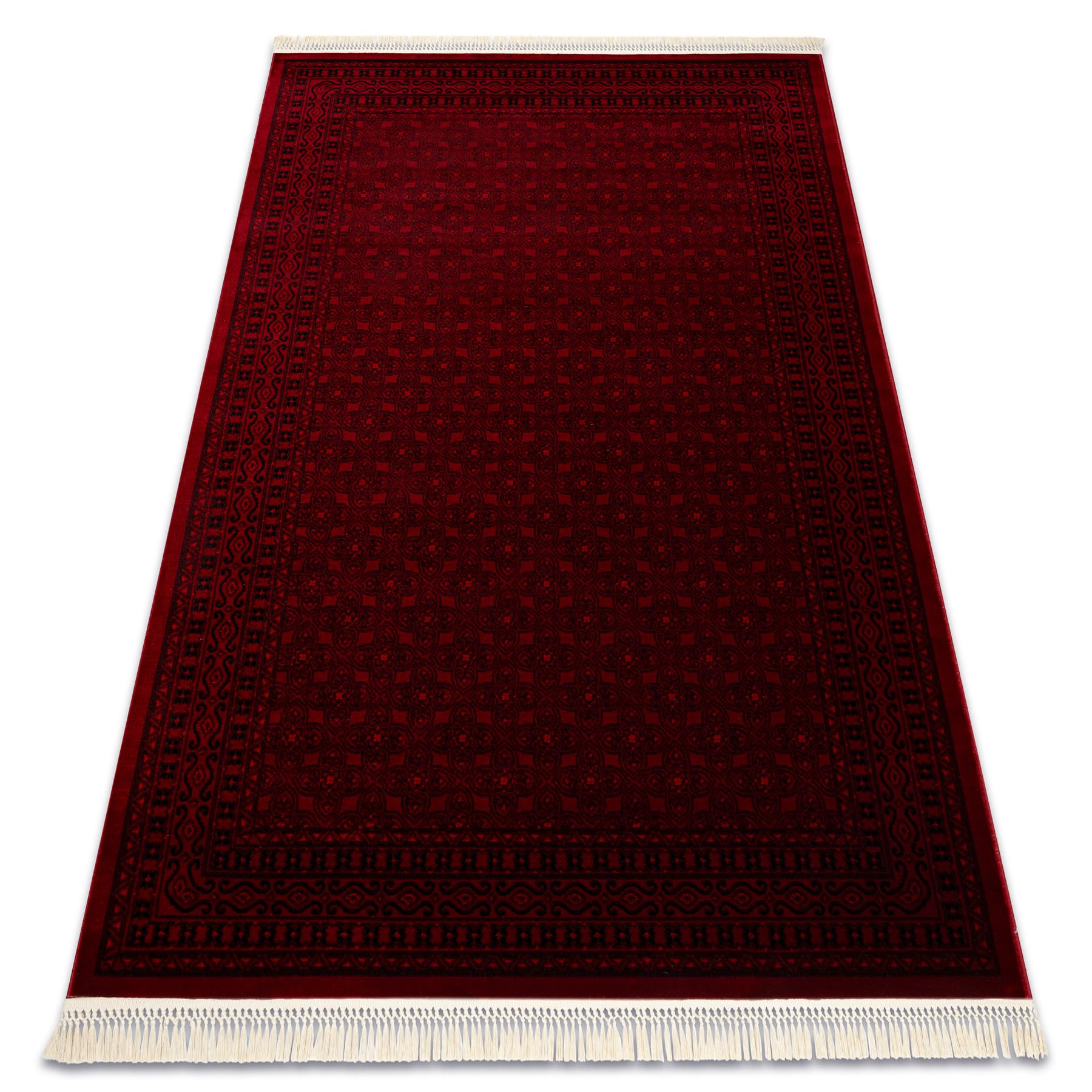 Tapis d'Orient bordeaux 300x400 cm idéal pour réchauffer une salle à manger