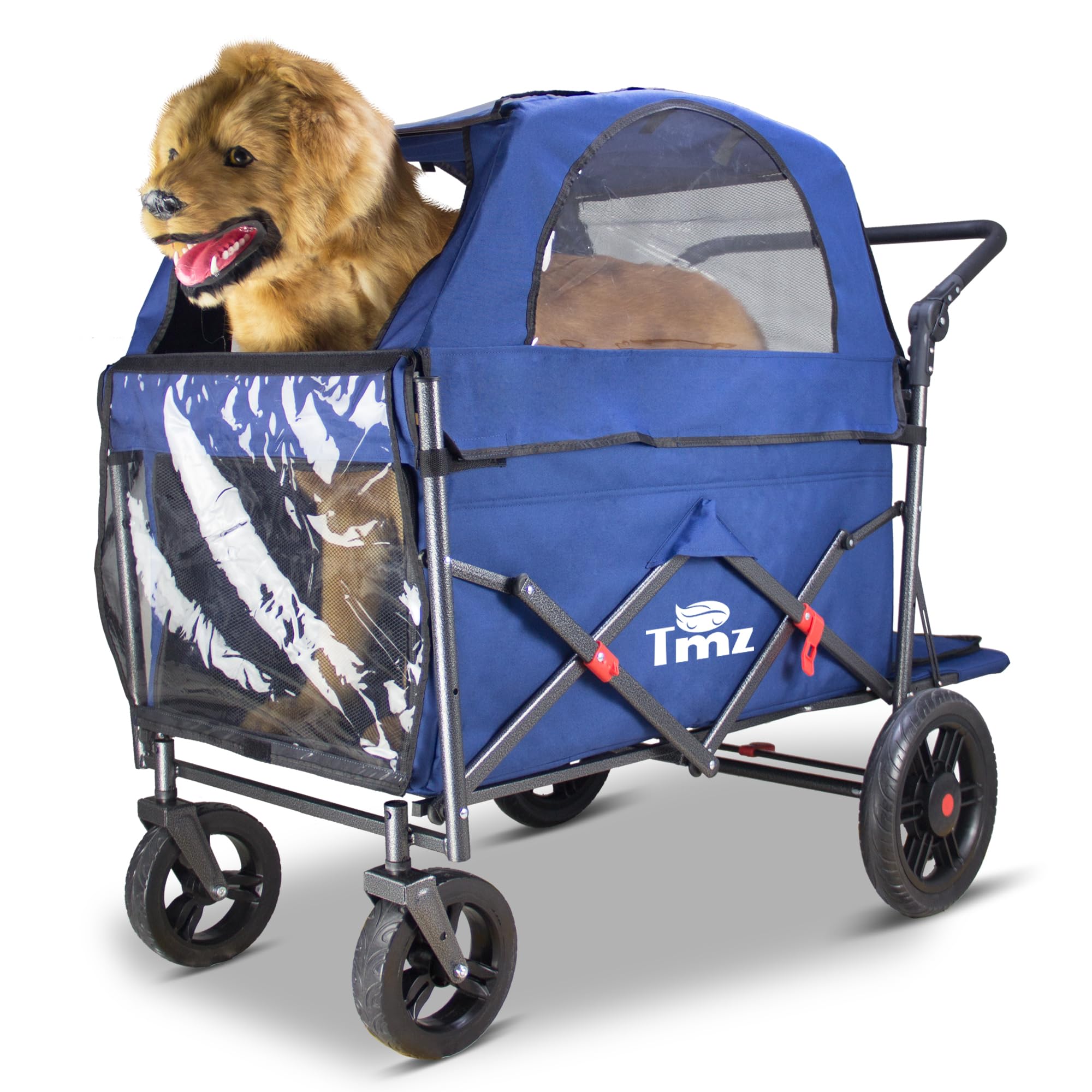 TMZ Klappbarer Hundewagen, Grau