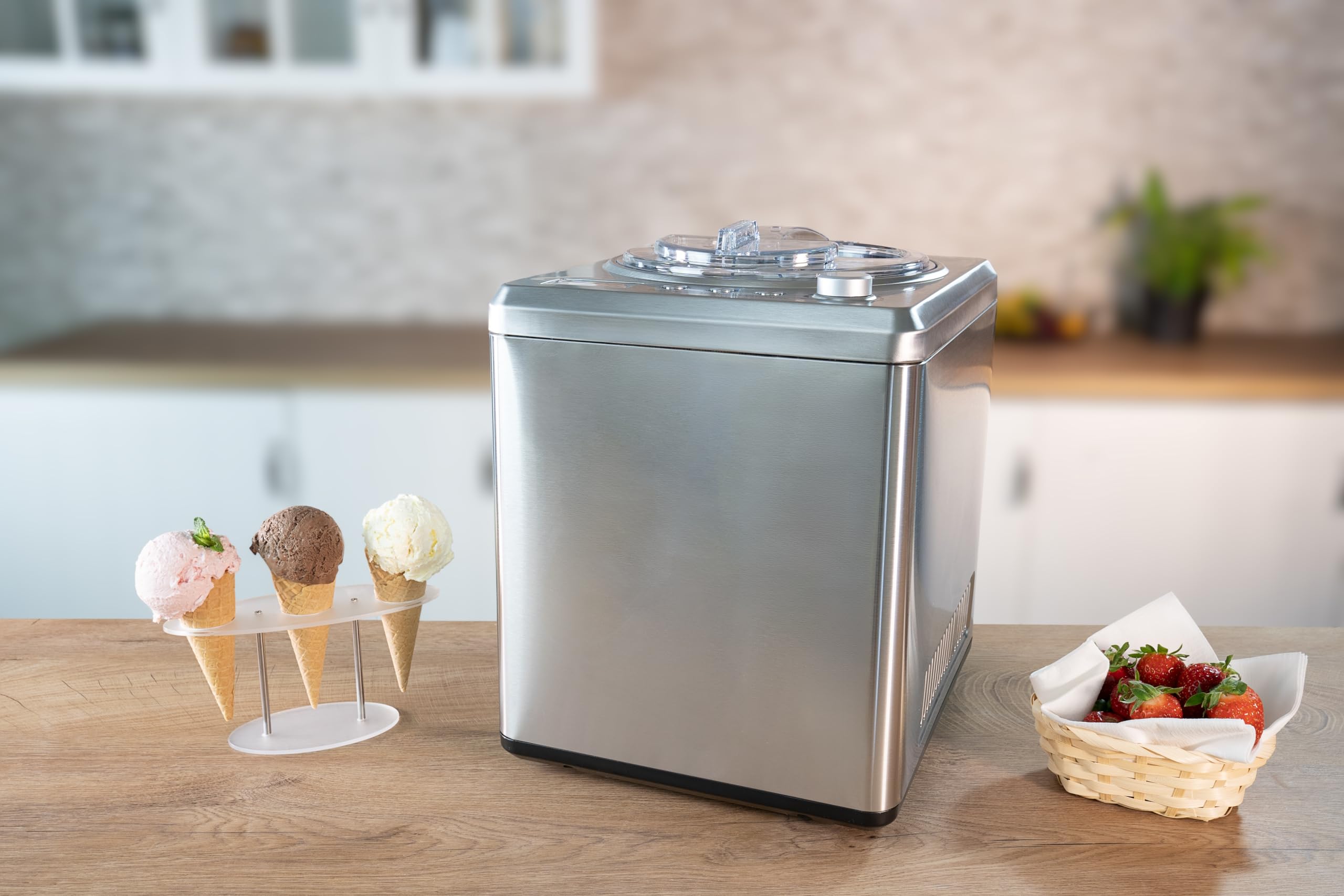 UNOLD 48872 MÁQUINA DE HELADOS CREMOSOS 2L 180W ACERO INOXIDABLE