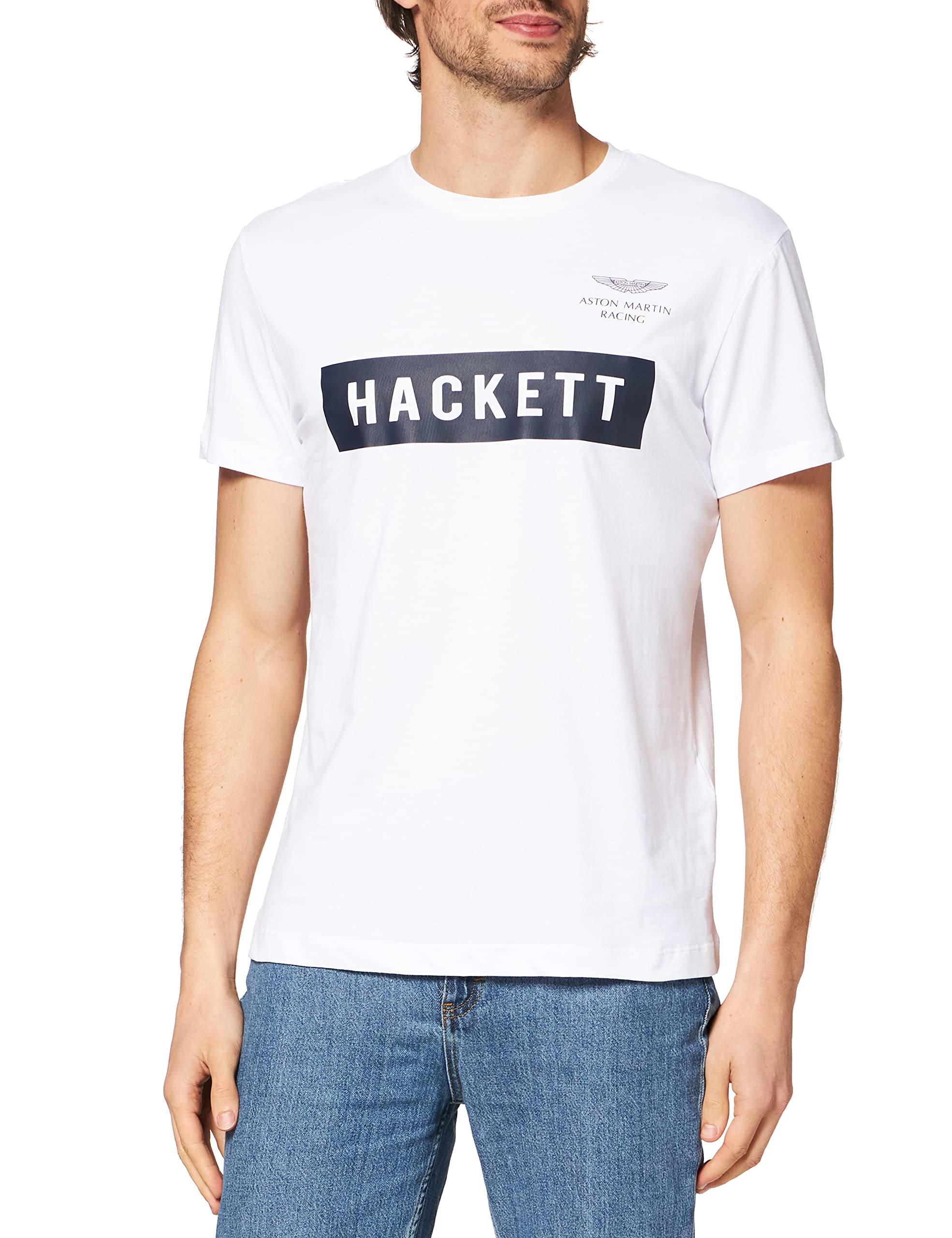 Hackett - T-Shirt Man Short Sleeve White HM500405 800 - White, XX-Large