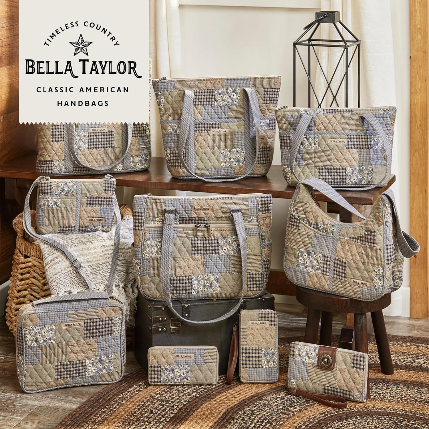 Bella Taylor Stride Tote | Lightweight Quilted Fabric Handbags for Women - Image 6