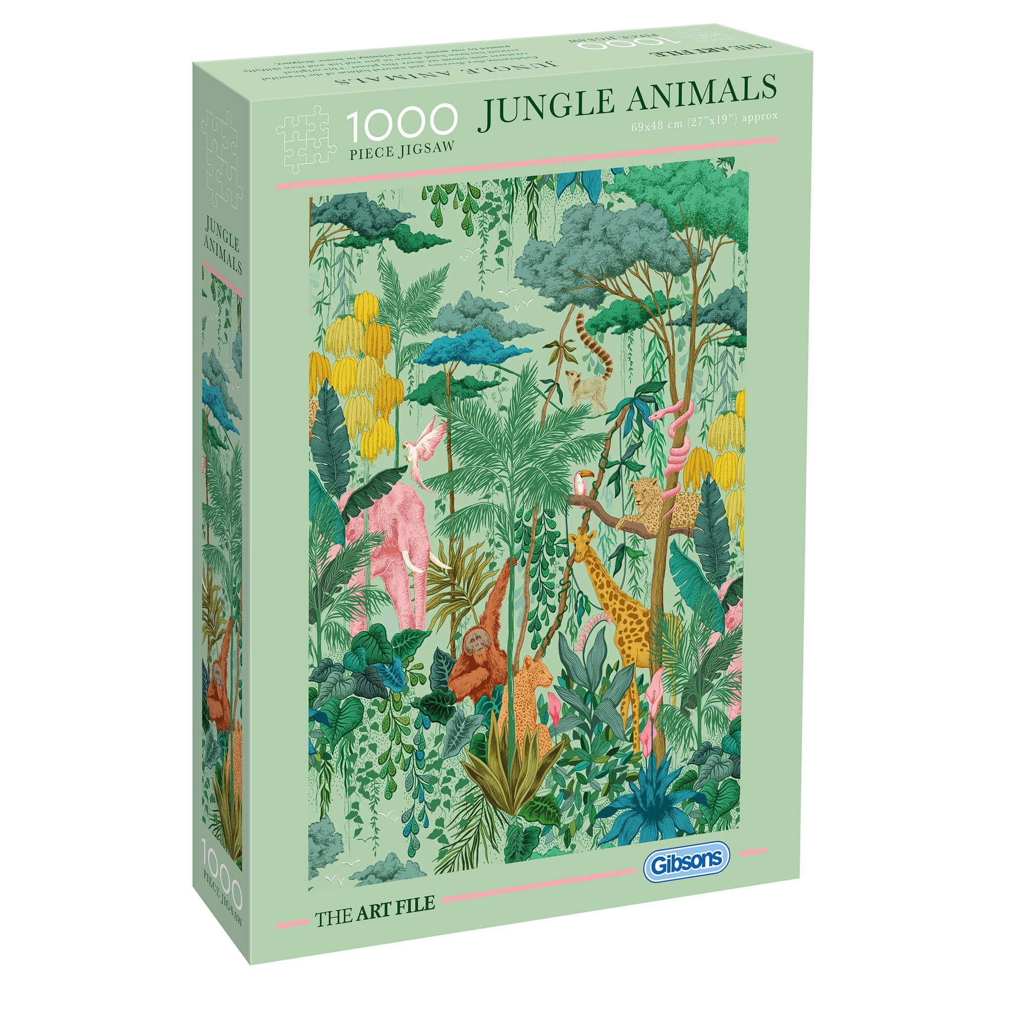 The Art File Jungle Animals Collection 1000 Piece Jigsaw Puzzle – Made in America – Chall…