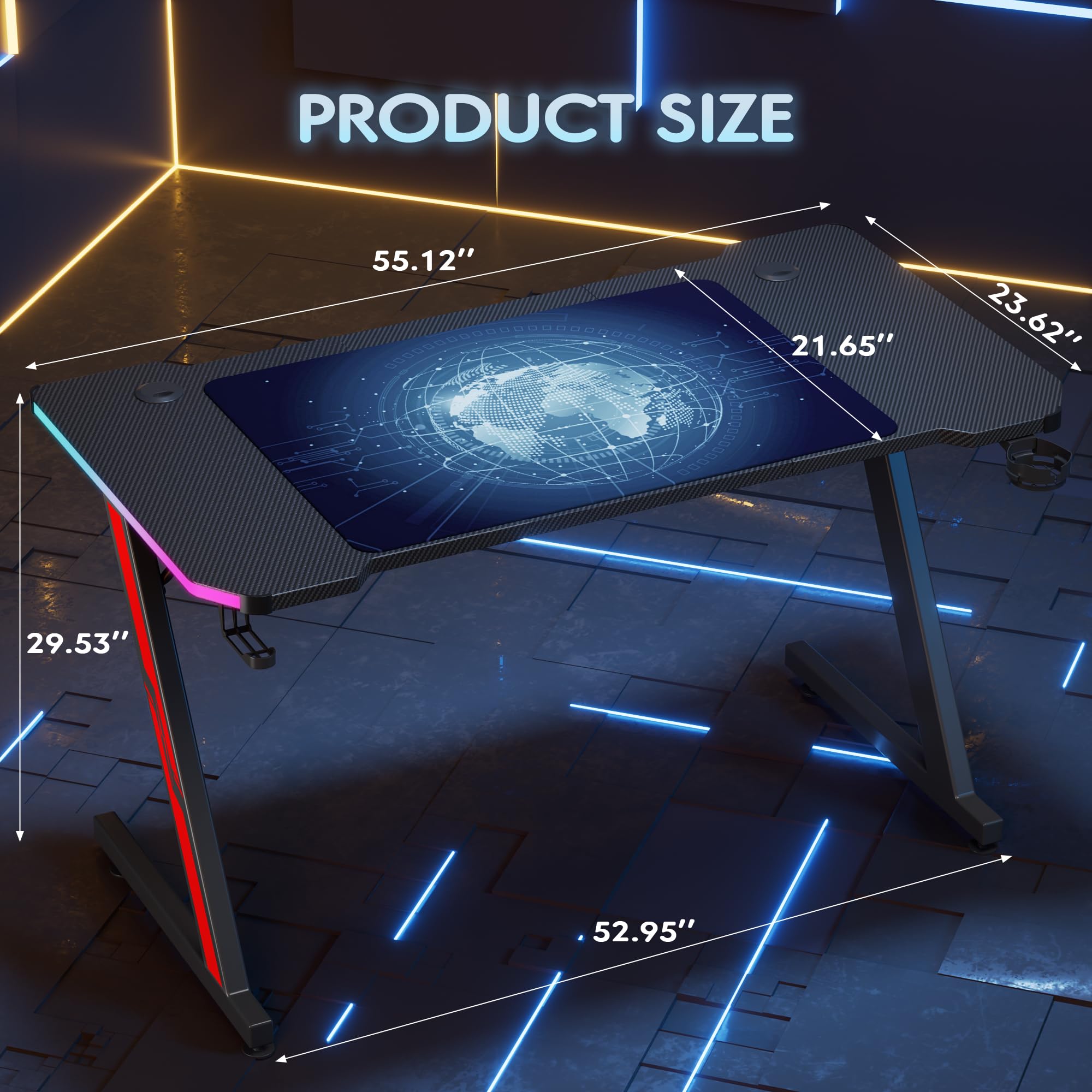 Infinity Game Table Gaming Desks Simple Homall Gaming Desk 44 Inch ...