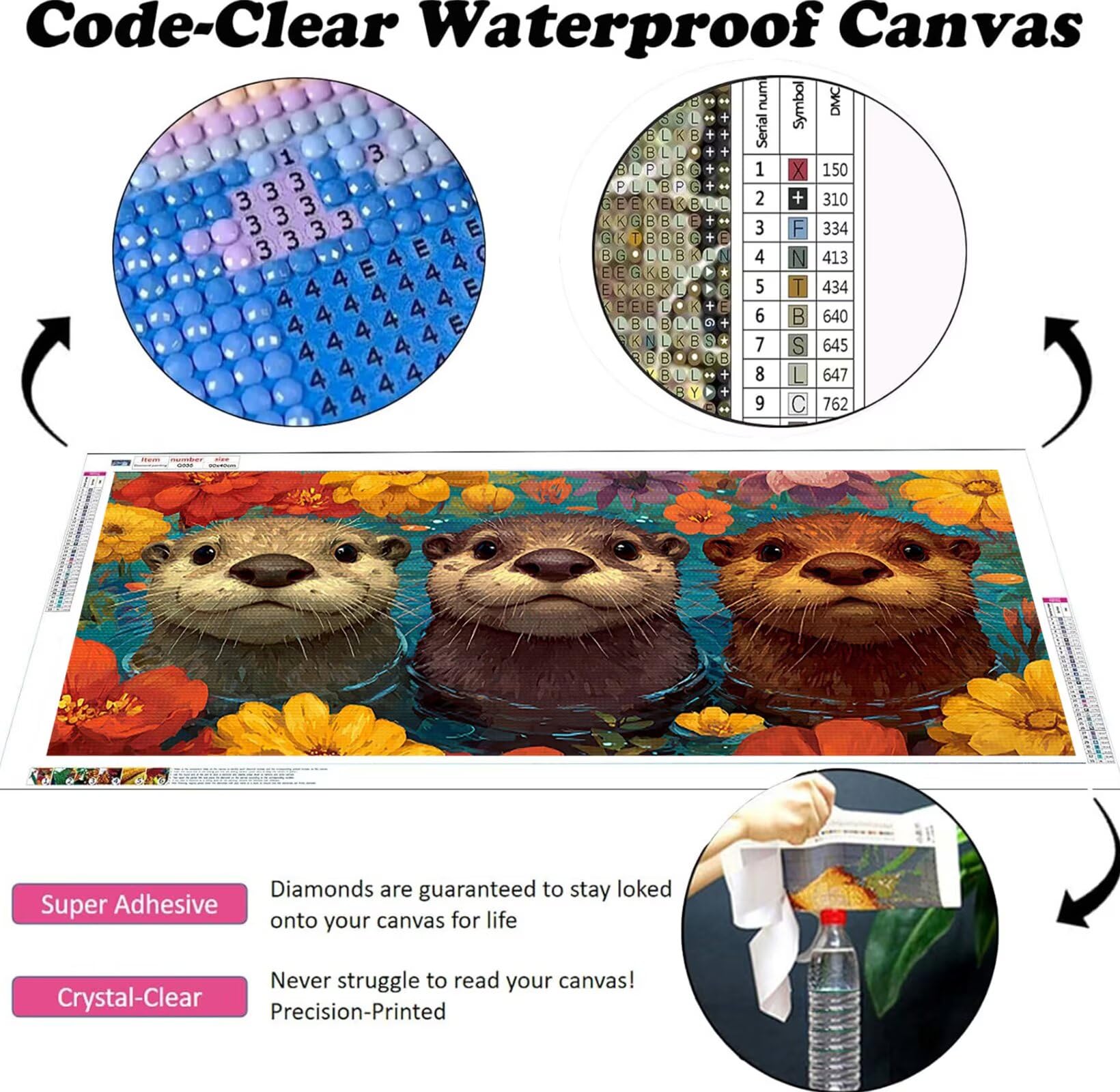 Zestawy do malowania diamentowego dla dorosłych 5D DIY Diamentowa sztuka Wydra DIY Dorośli Gem Art Zestawy Pełne Haft krzyżykowy Puzzle Kreskówki Prezent Akcesoria dla początkujących Malarstwo