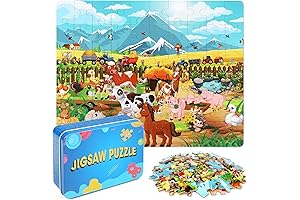 LELEMON Farm Animal Jigsaw Puzzle