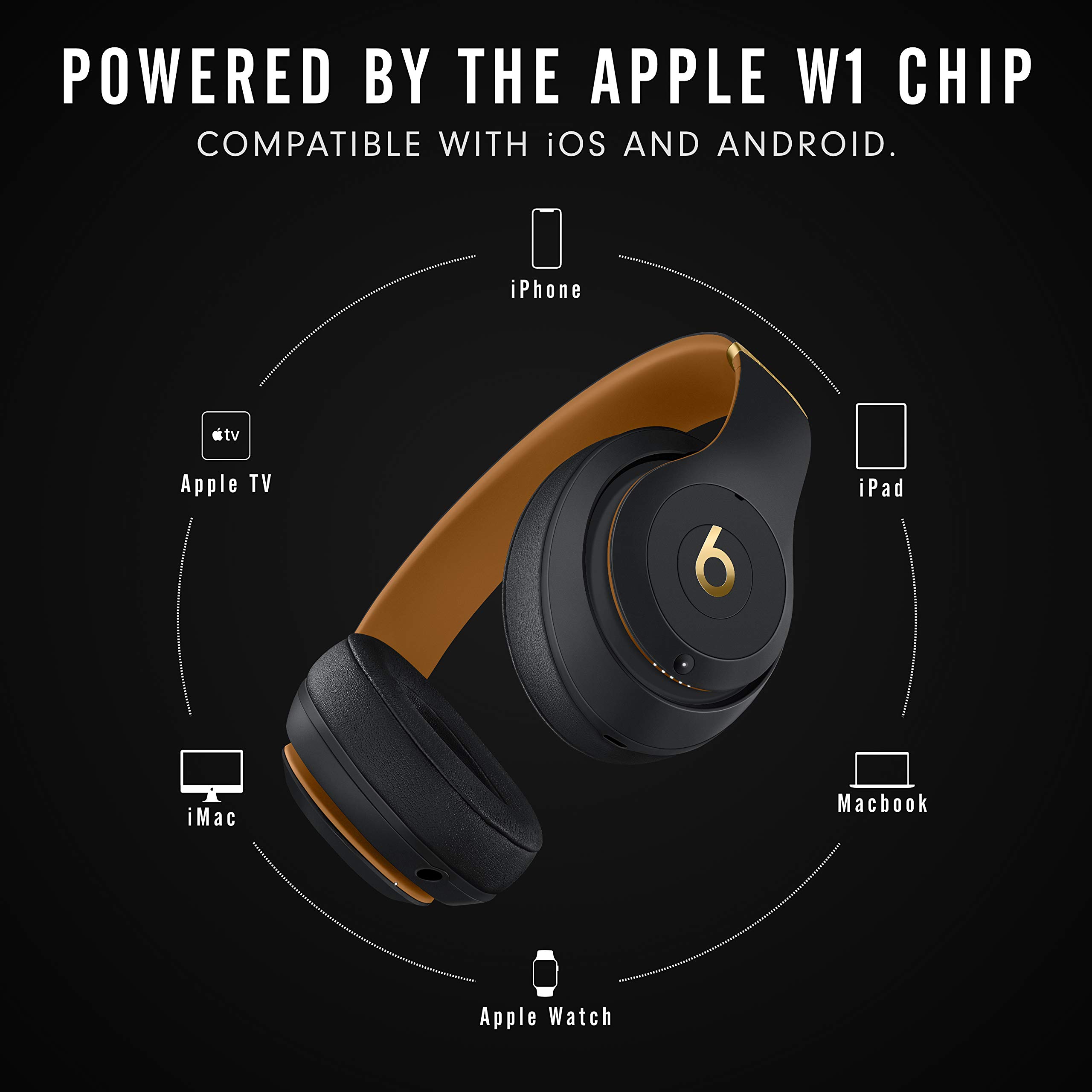 Beats Studio3 Wireless Noise Cancelling OverEar Headphones Apple W1