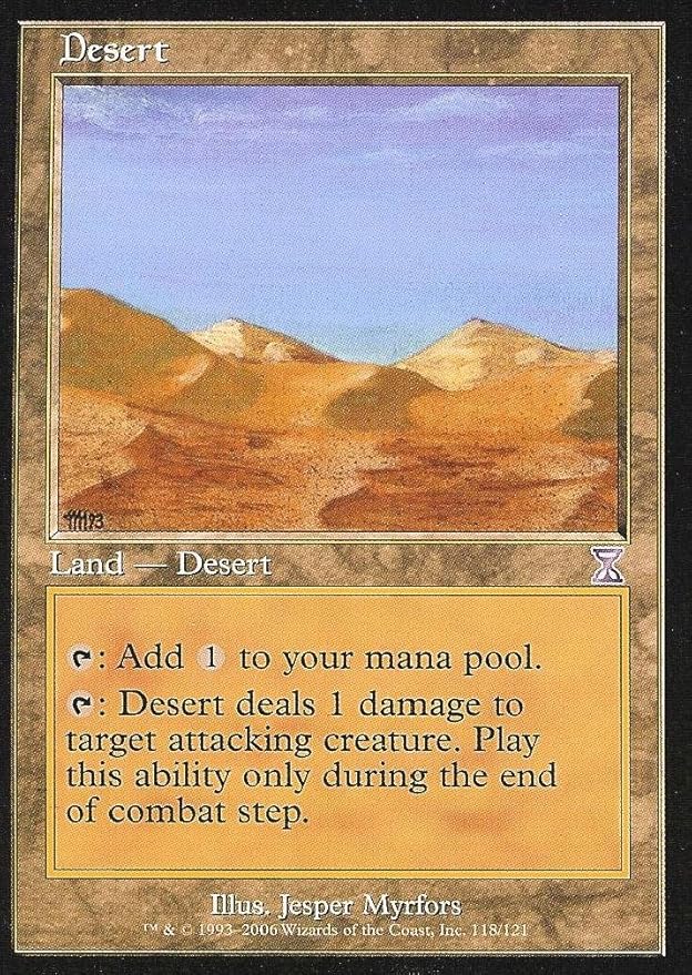 Magic the Gathering Desert Time Spiral Time Shifted