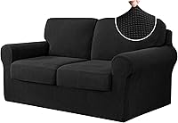 Vista 63 de CHUN YI - Funda elástica para sofá (7 piezas), funda para sofá de 3 plazas con tres respaldos y cojines separados con banda elástica, tela jacquard