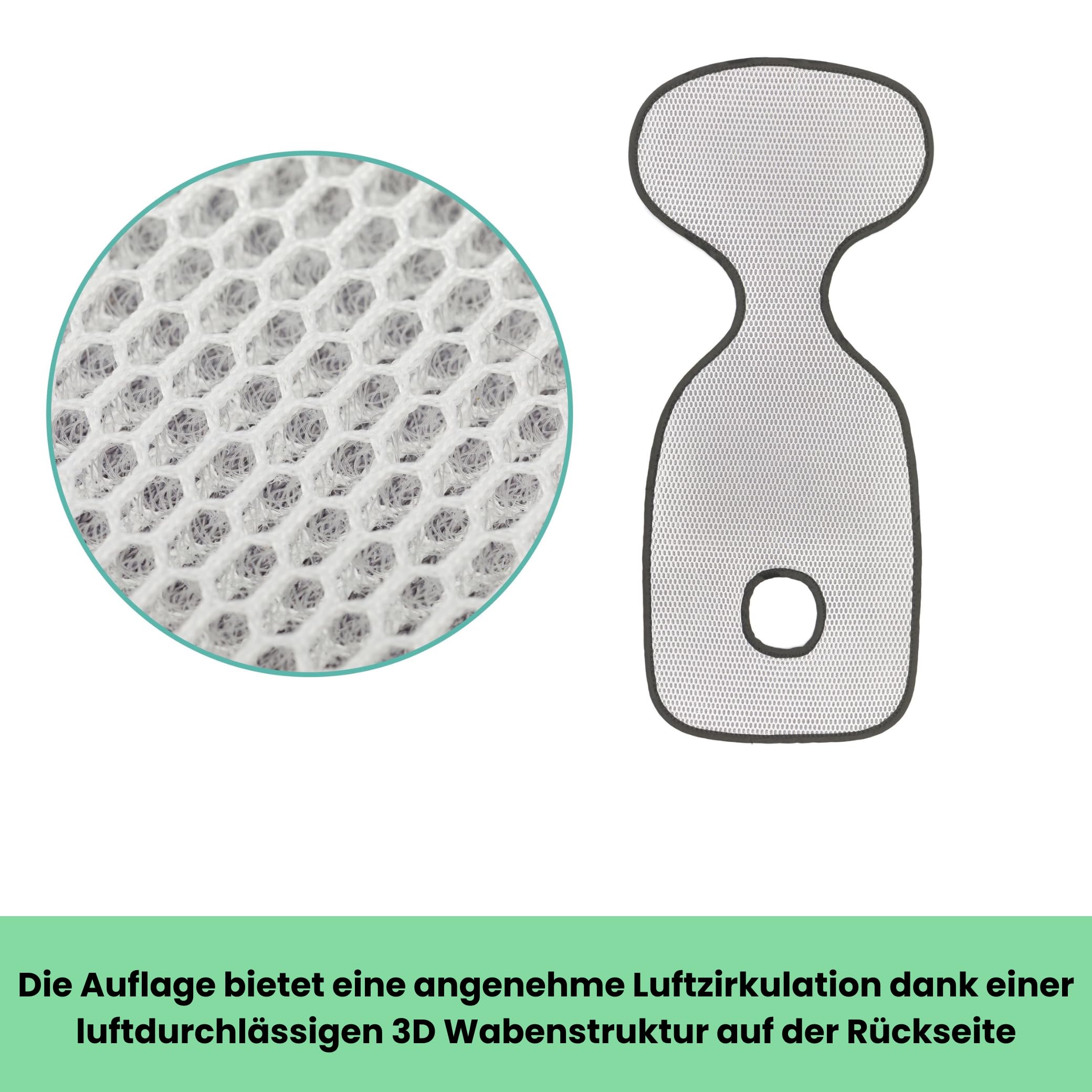 Fillikid Atmungsaktive Sommer Sitzeinlage, Sitzauflage für Kinderwagen, Buggy und Kindersitz Gruppe 0-3 - Kühlt und schützt den Sitzbezug vor Flecken, Sommerbezug Babyschale