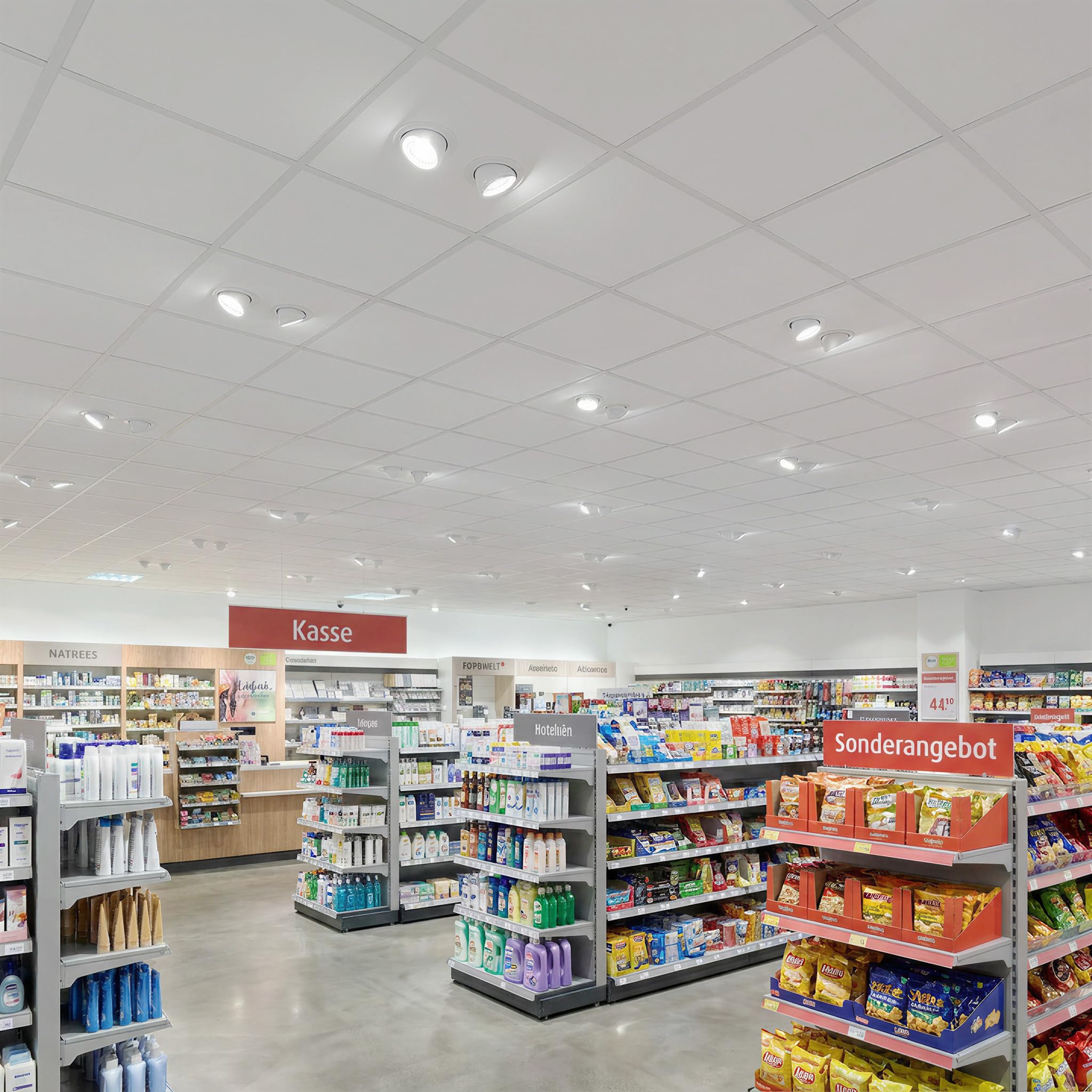 Reflektor LED do zabudowy 38 W (W) neutralny biały wysuwany wychylny otwór Ø 175 mm