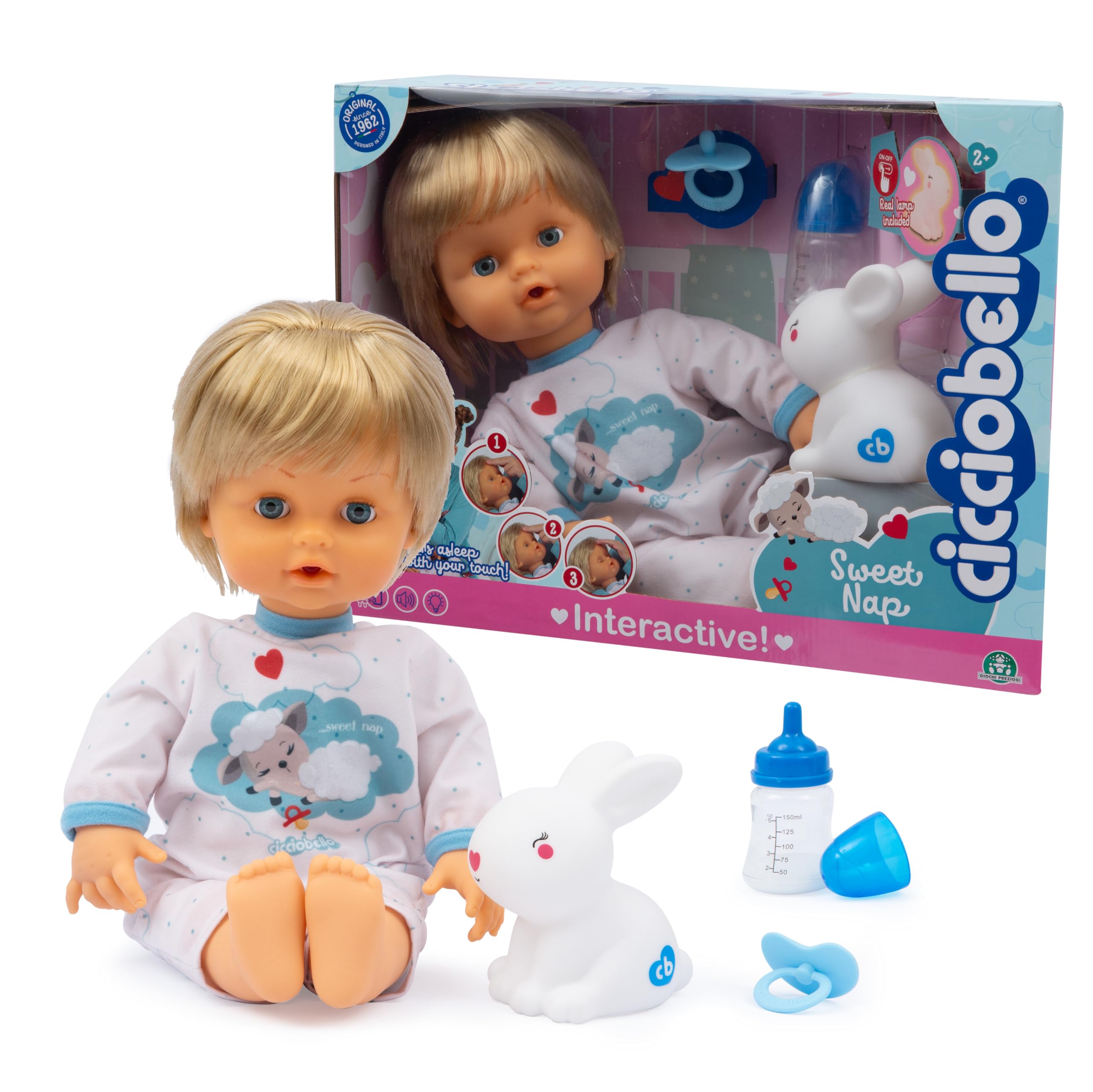 Amazon.com: Cicciobello Sweet Nap - Interactive 42 cm Tall Doll