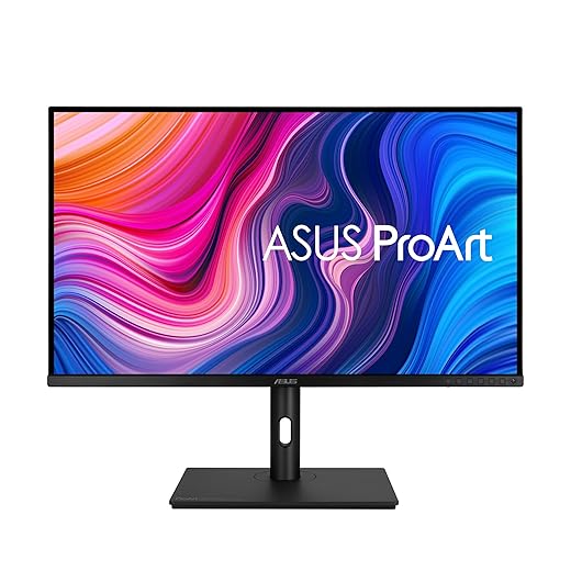 ASUS ProArt Display 32” 4K HDR Monitor (PA329CV) - UHD (3840 x 2160), IPS, 100% sRGB/Rec.709, ΔE < 2, Calman Verified, USB-C Power Delivery, DisplayPort, HDMI, USB 3.1 Hub, C-clamp, Height Adjustable