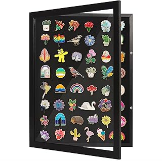 Americanflat 14x18 Pin Display Case - Ideal for Enamel Pins, Medals, Jew...
