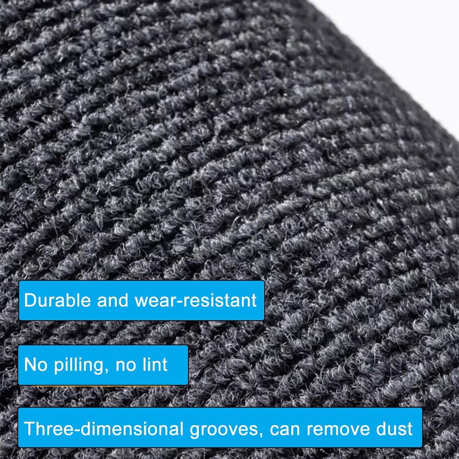 Drum Set Mat Soundproof Carpet, Shock-Absorbing Sound-Absorbing Floor Mat, Piano Carpet, Household Thickened Shock-Absorbing Pad(Grey,160x120cm/63x47.2in)