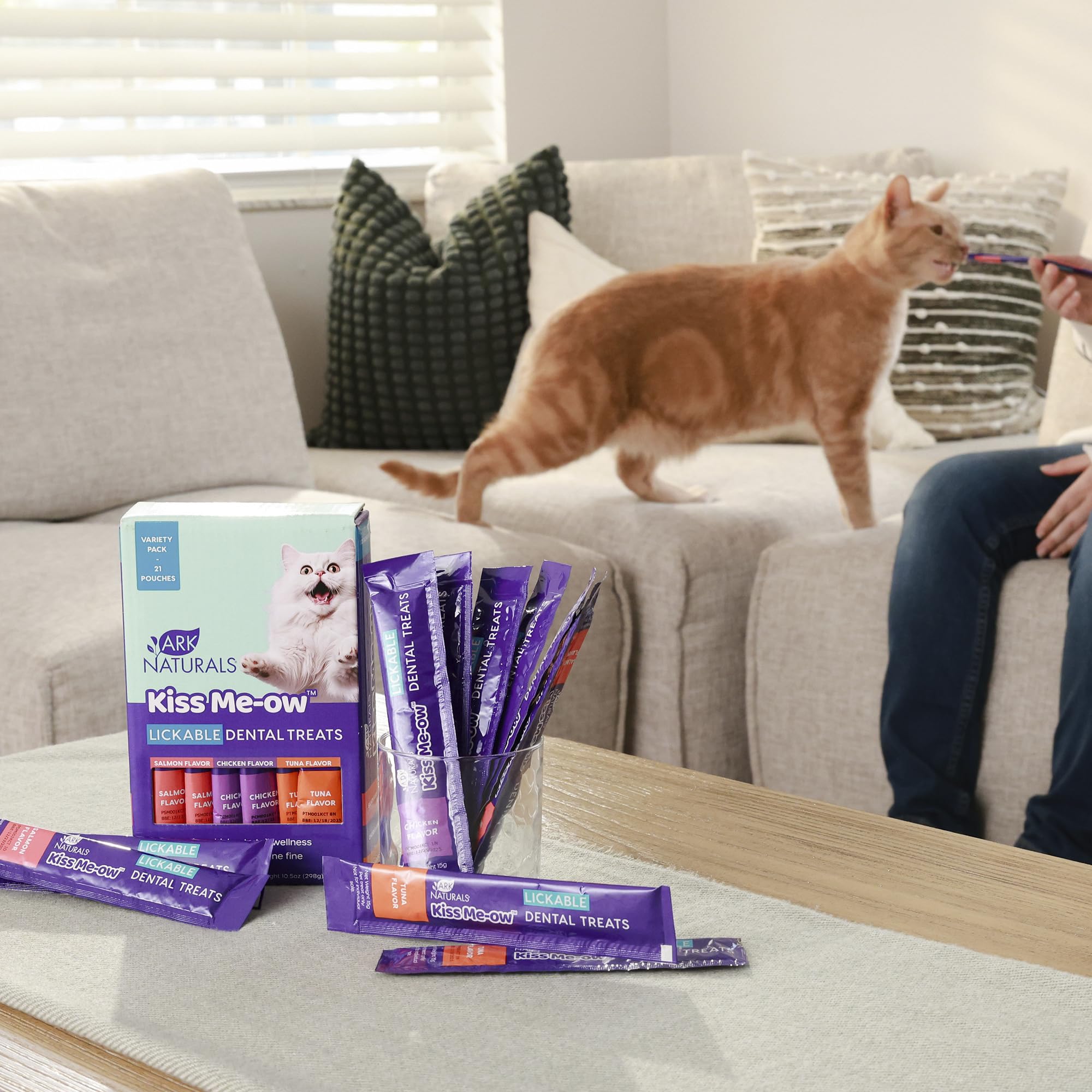 Ark Naturals, Kiss Me-Ow Lickable Variety Pack, 21 x 0.5 oz Assorted Tubes - image 5