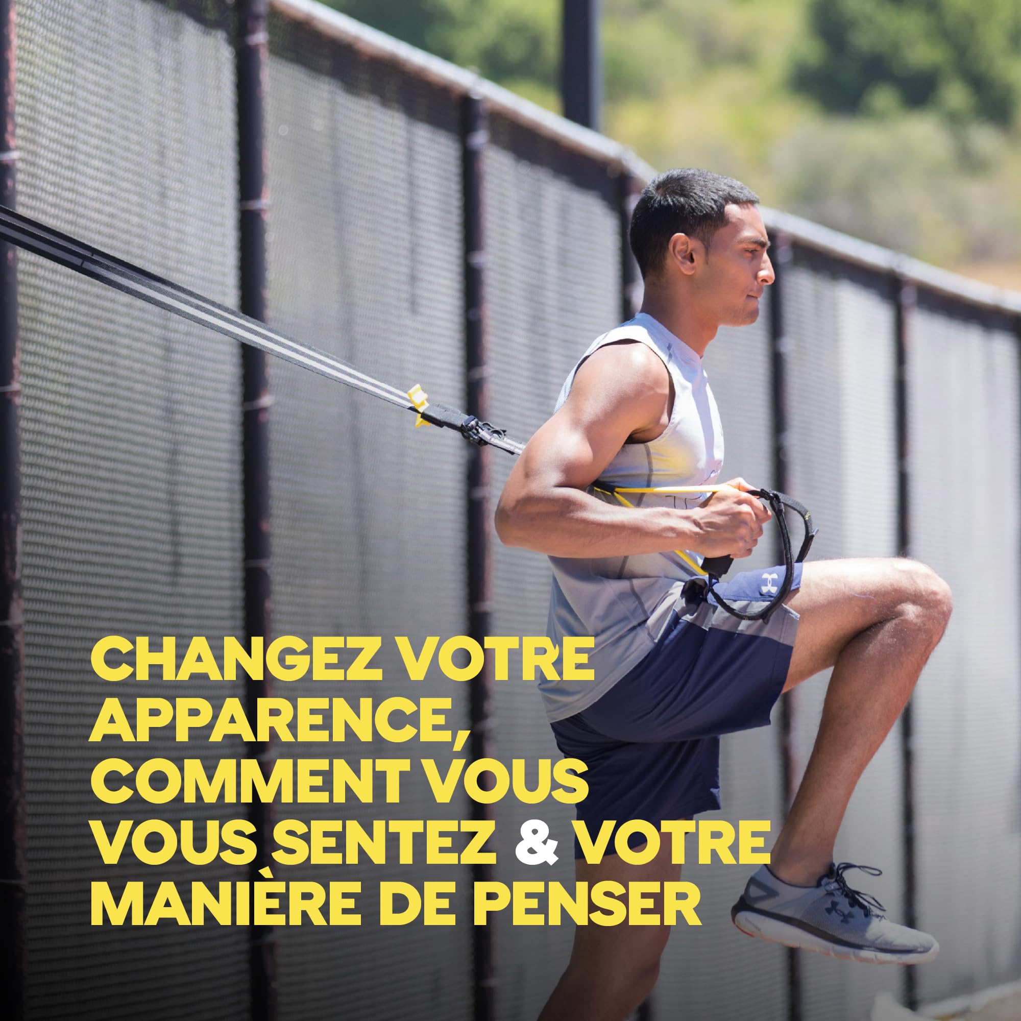 Sangle de suspension TRX All-in-One - votre salle de sport à domicile - ultra polyvalent/tout-en-un - accès à l'application TRX Training Club inclus