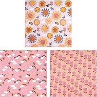 Vista 6 de RUSPEPA Rollos de papel de regalo de estraza – Mini rollo – para cumpleaños, baby shower, vacaciones – 17 pulgadas x 10 pies por rollo, total de 3