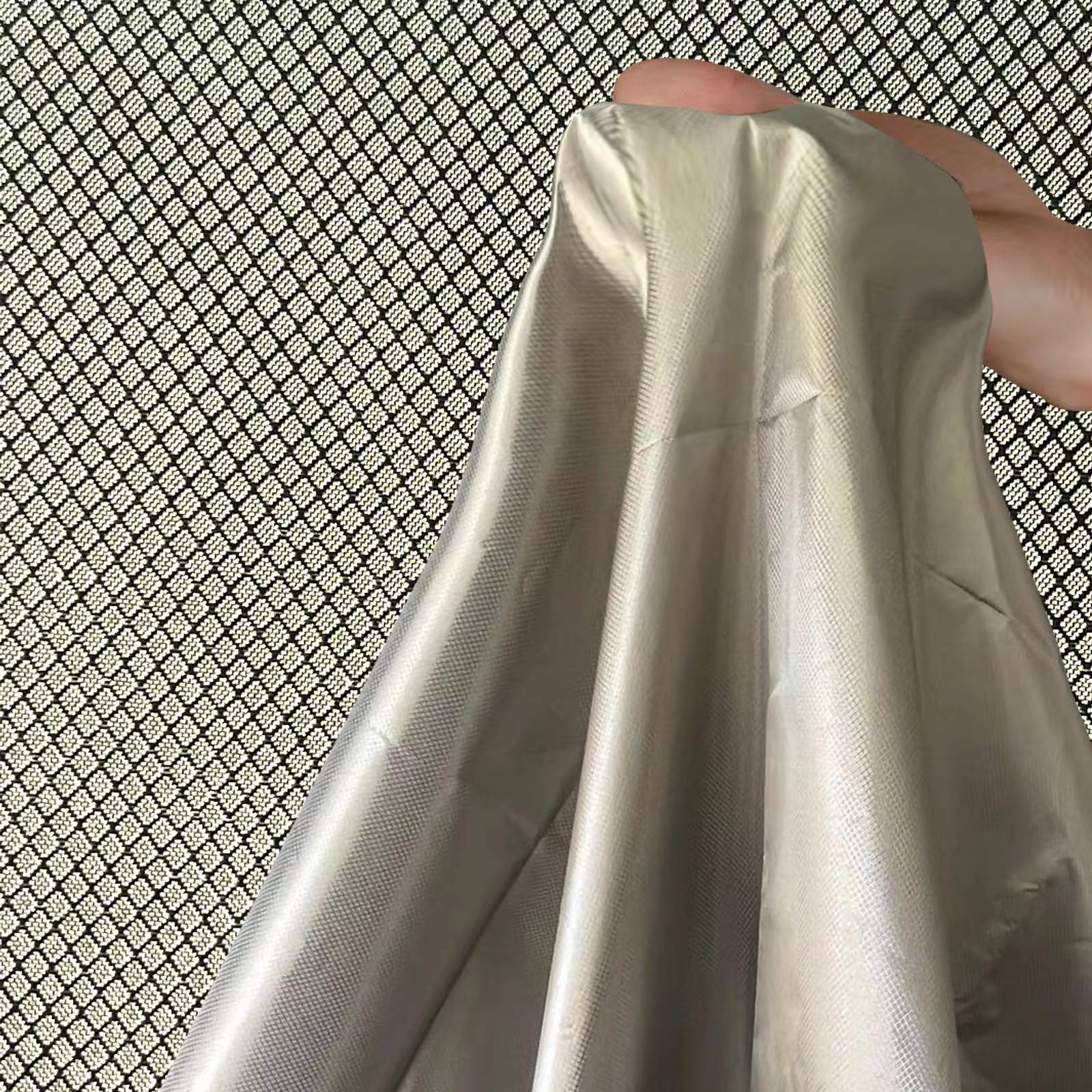 Faraday Fabric, Military Grade Conductive Material DIY Protection, Copper and Nickel (43.3in x 39.3in)