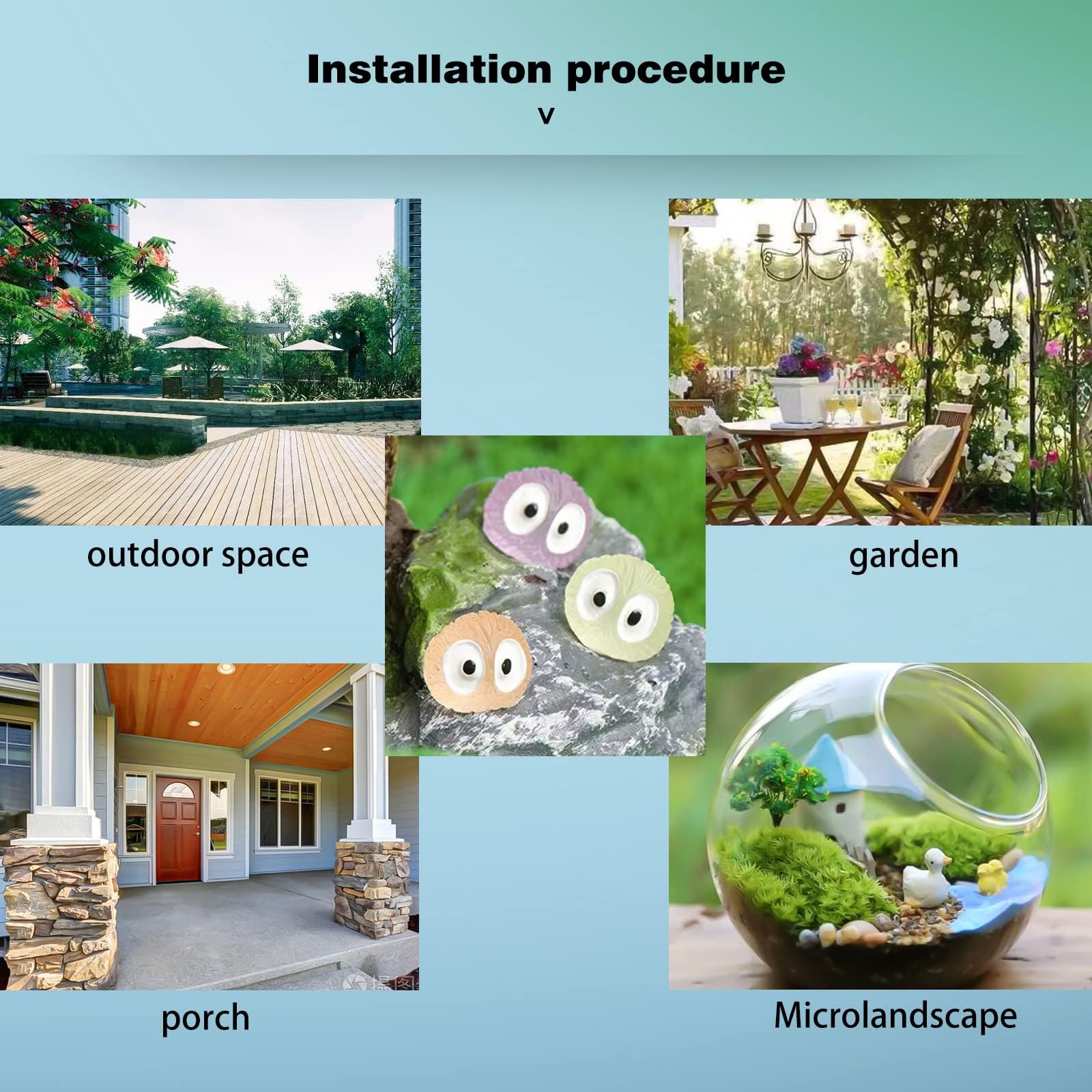 35 Stück Verschiedene Feengarten-Accessoires Figur Waldgeister mit leuchten im Dunkeln Baumelelfen Anime Deko Kodama Garten Dekoration Gartenarbeit, Topfdekoration