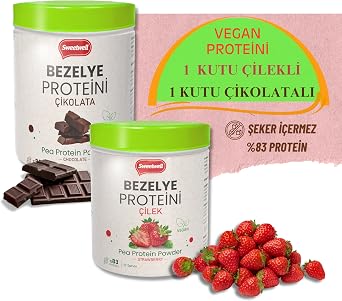 Sweetwell Chocolate 400g + Strawberry 400g Vegan Pea Protein Powder - Contains 83% Protein Pae Protein