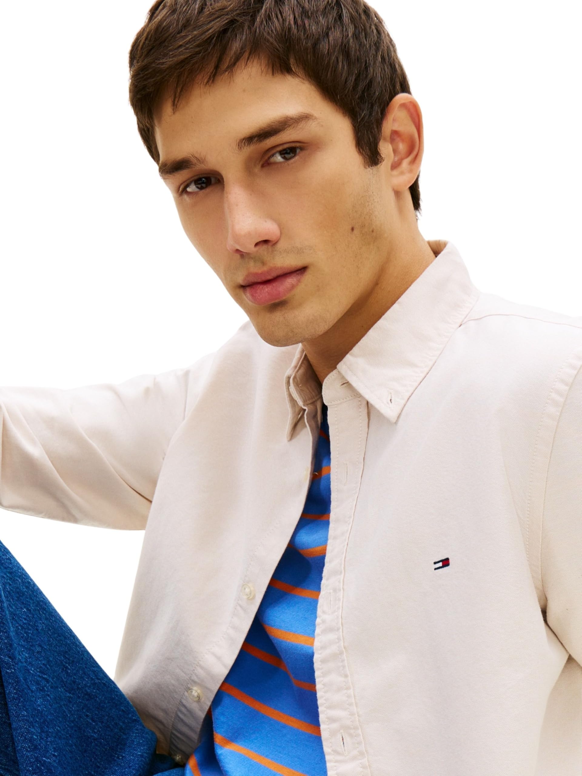 Tommy Jeans Camisa Hombre Oxford Shirt Regular Fit